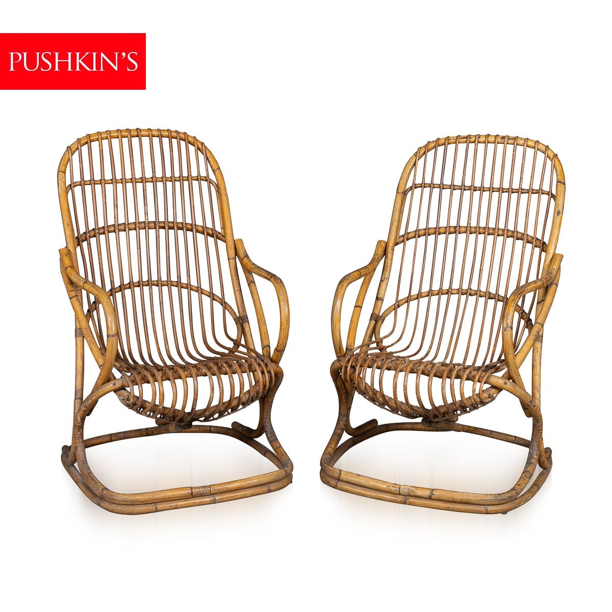 PUSHKINS.COM - B11239 - 20thC ITALIAN PAIR OF WICKER ARMCHAIRS BY TITO AGNOLI c.1960 - 02.jpg
