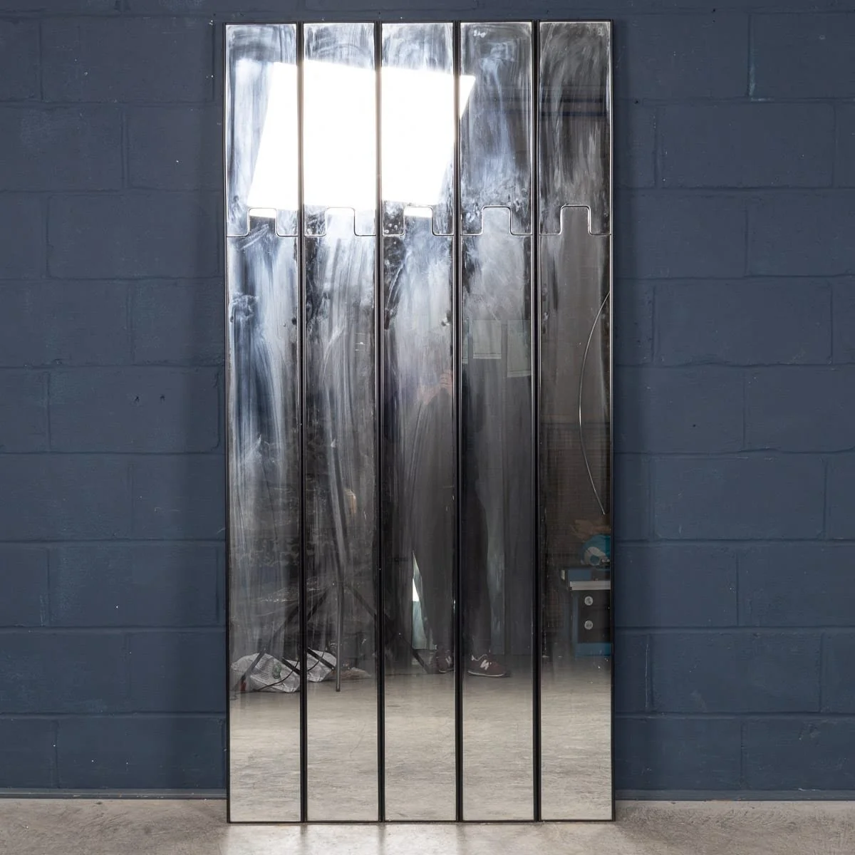 PUSHKINS.COM - B11694 - 20thC ITALIAN MODULAR "GRONDA" MIRROR COAT RACK BY LUCIANO BERTONCINI FOR ELCO - 03.jpg