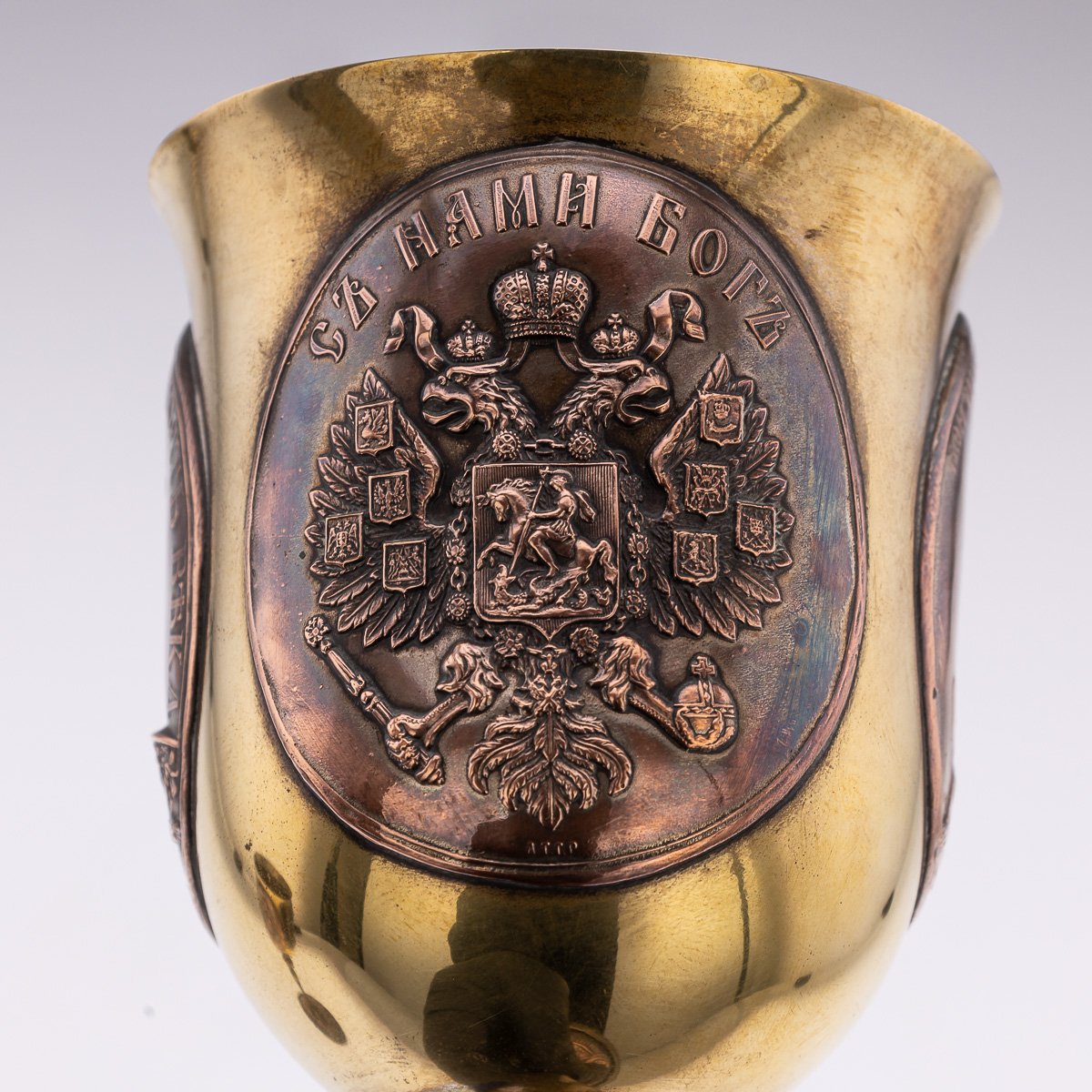 PUSHKINS.COM - A00004 - ANTIQUE 20thC RUSSIAN IMPERIAL WORLD WAR I PAIR OF COMMEMORATIVE GOBLETS - 17.jpg