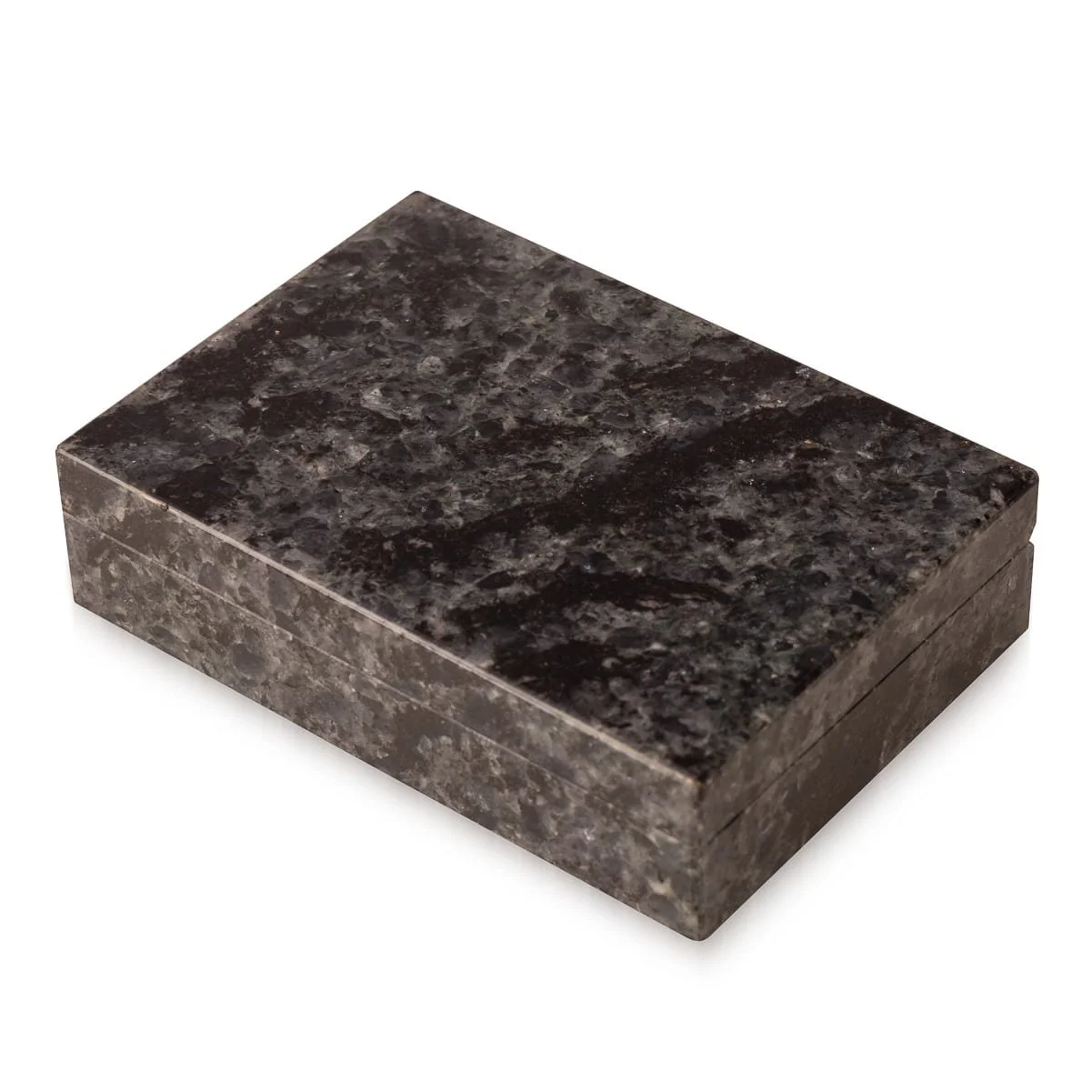 PUSHKINS.COM - D11816 - VINTAGE 20thC ITALIAN BLUE ICE GRANITE STONE BOX c.1960 - 4.jpg