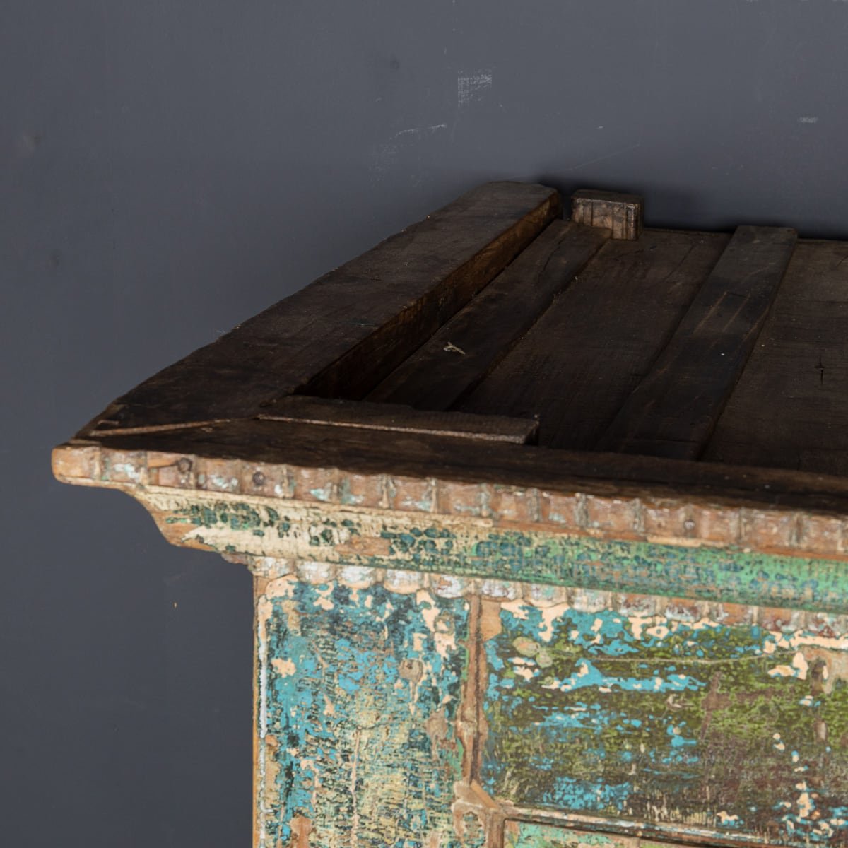 PUSHKINS.COM - ANTIQUE 20thC INDIAN RUSTIC WOODEN CUPBOARD c.1920 - 22.jpg