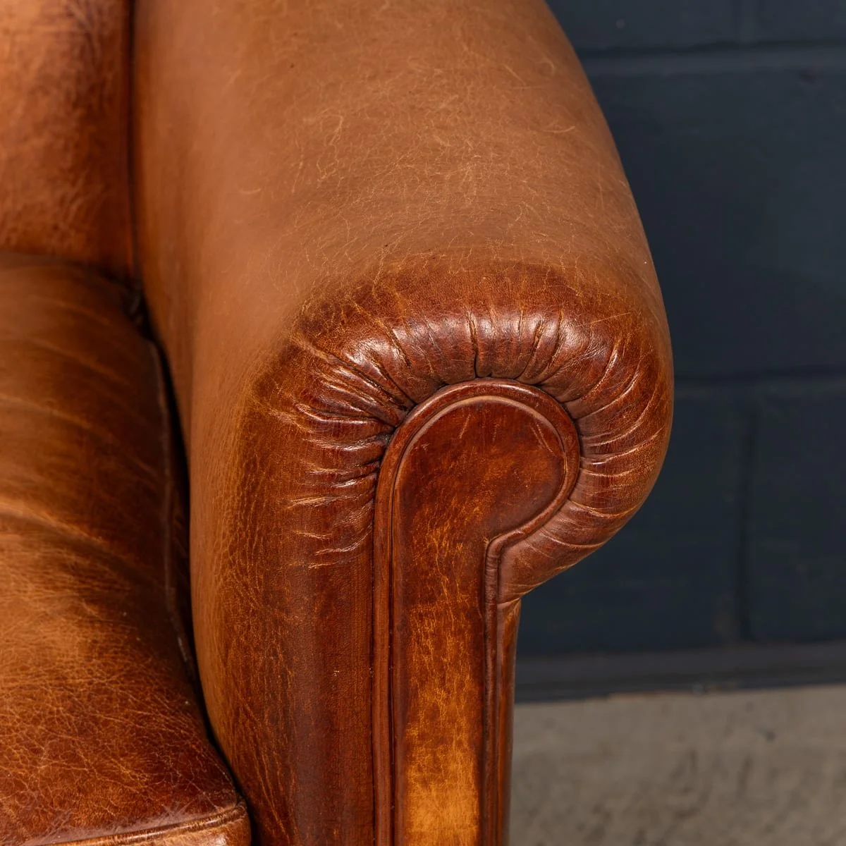 PUSHKINS.COM - B11846 - VINTAGE 20thC PAIR OF ENGLISH 'CAMFORD' LEATHER TUB CHAIRS BY JOHN LEWIS - 18.jpg