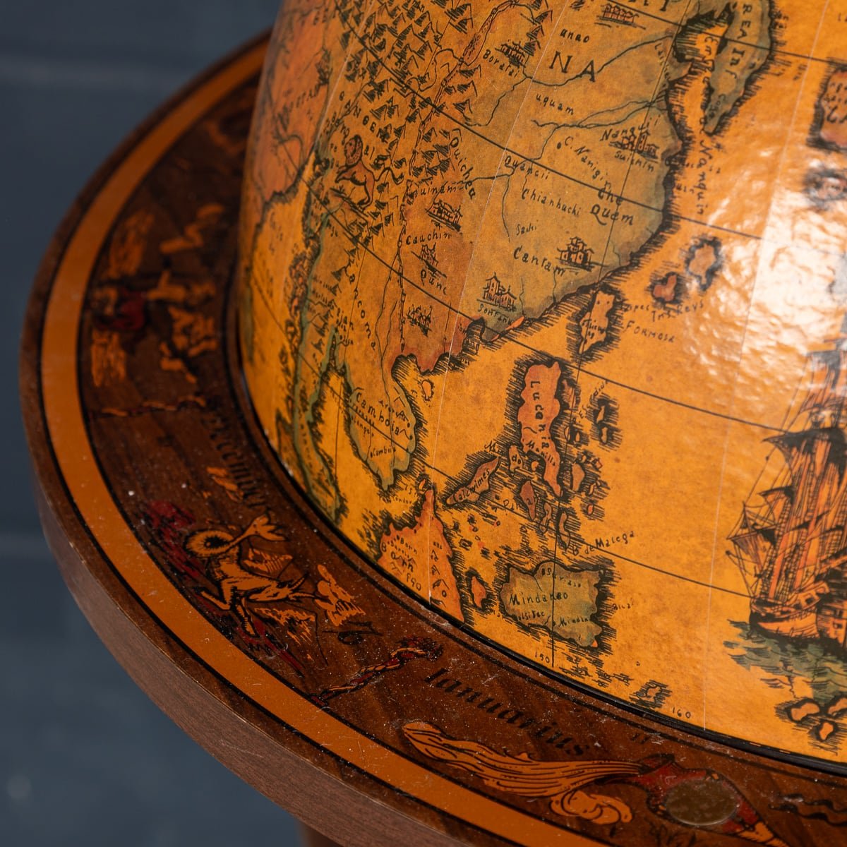 PUSHKIN'S - 20thC FRENCH GLOBE DRINKS TROLLEY c.1970 - 51.jpg