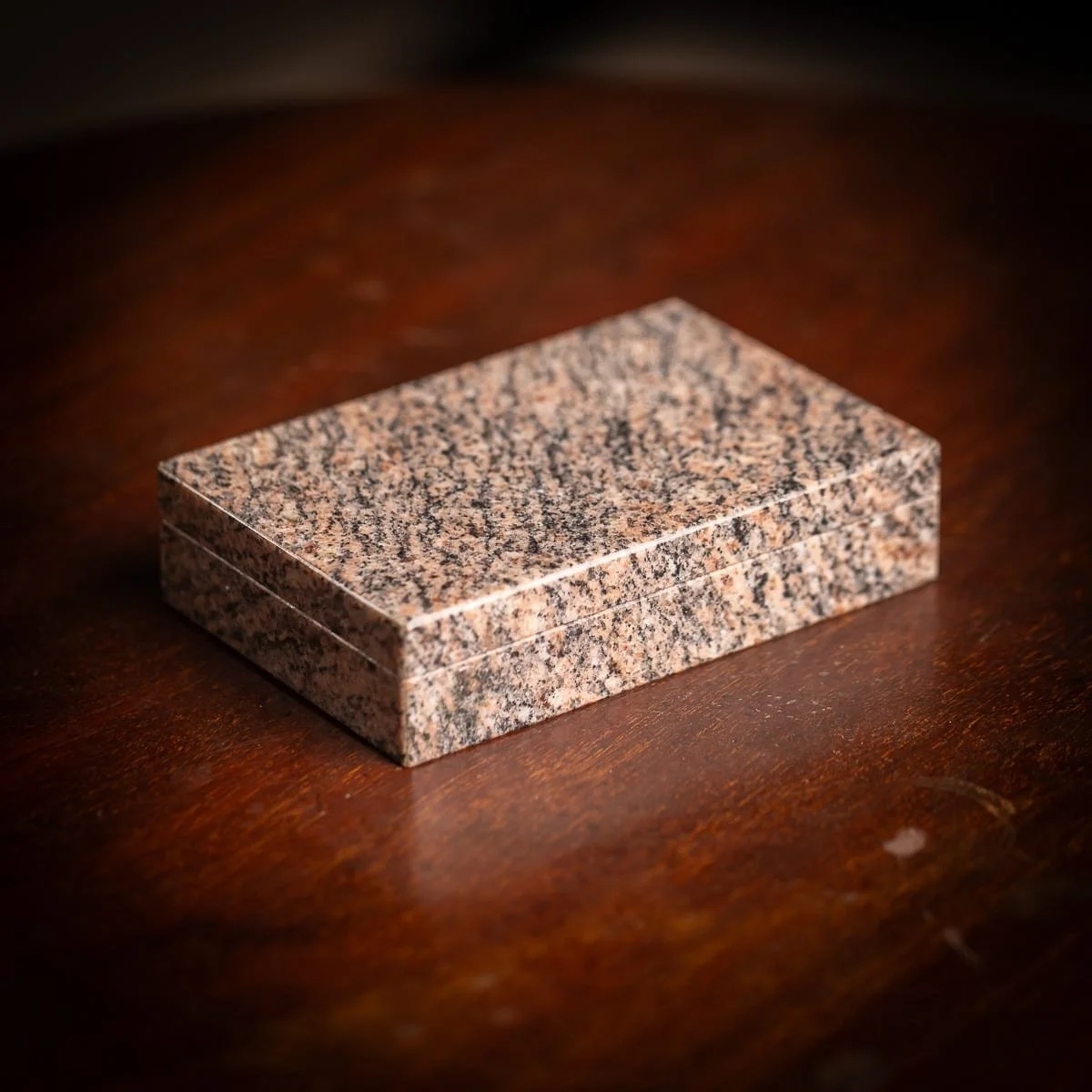 PUSHKINS.COM - D11813 - VINTAGE 20thC ITALIAN JUPARANA COLOMBO STONE BOX c.1960 - 3.jpg