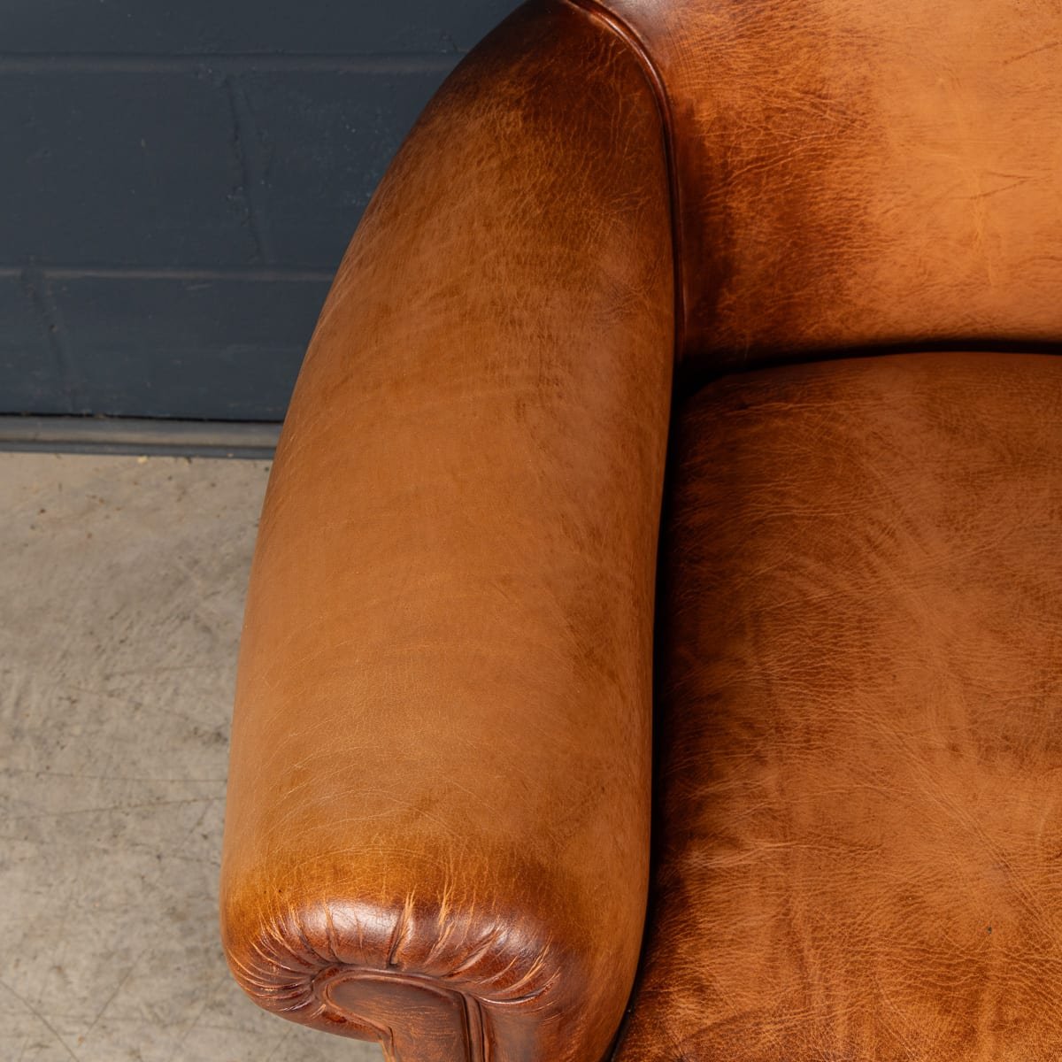 PUSHKINS.COM - B11846 - VINTAGE 20thC PAIR OF ENGLISH 'CAMFORD' LEATHER TUB CHAIRS BY JOHN LEWIS - 12.jpg