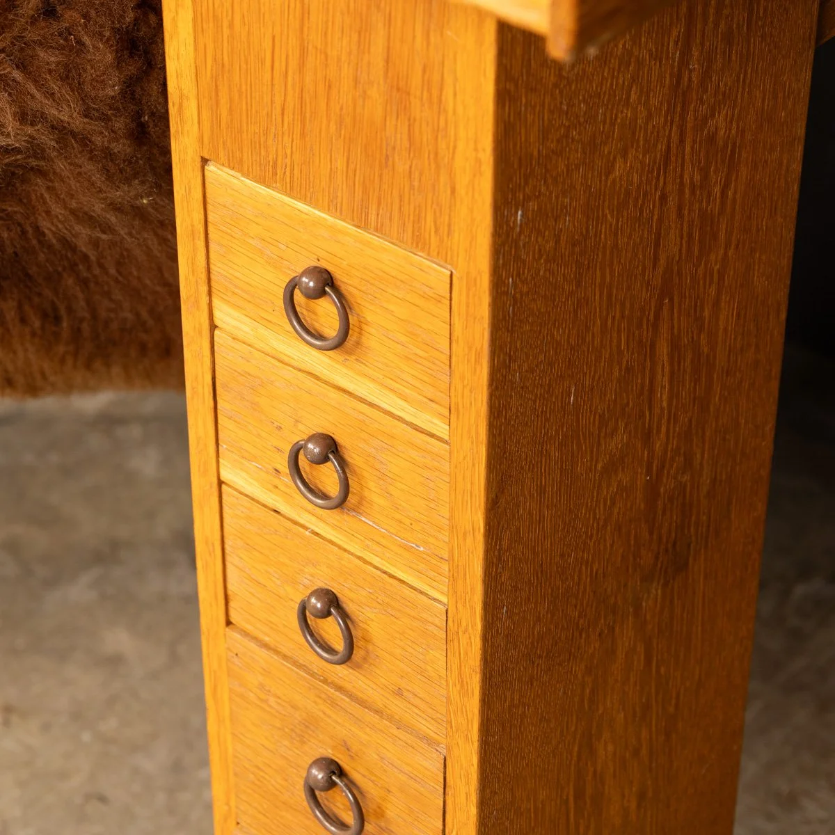 PUSHKINS.COM - Z12416 - VINTAGE 20thC ENGLISH OAK JEWELLERS WORKBENCH & TOOLS SET c.1960 - 23.jpg