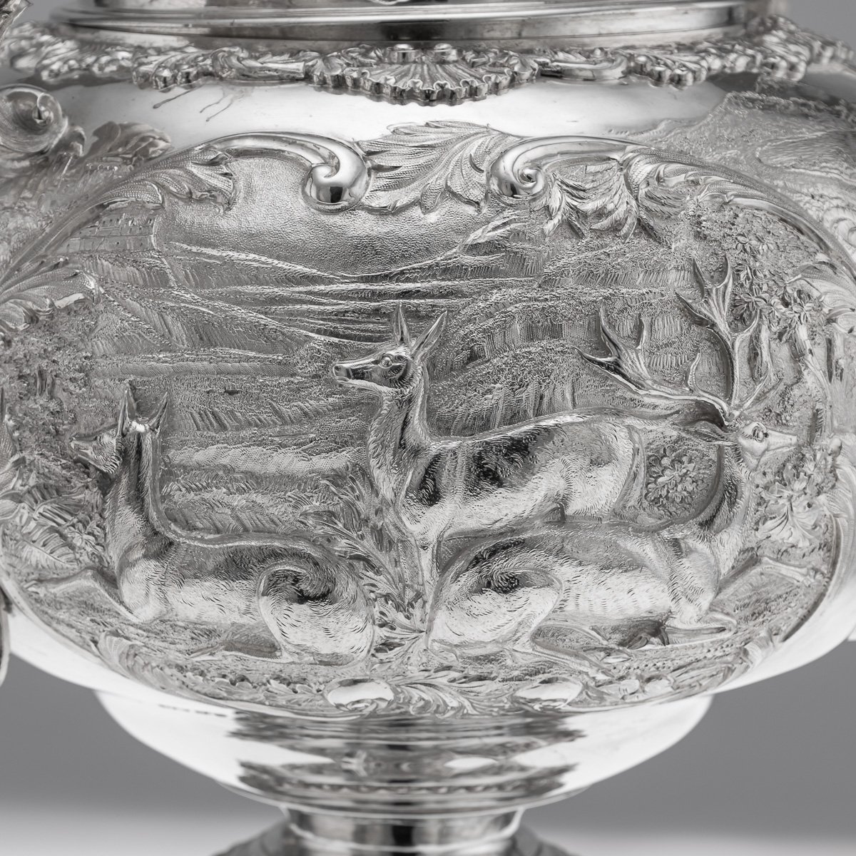 PUSHKINS.COM - A00124 - ANTIQUE 19thC WILLIAM IV SOLID SILVER HOT WATER KETTLE : SAMOVAR, LONDON c.1837 - 24.jpg
