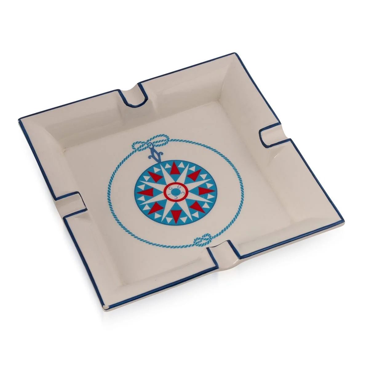 PUSHKINS.COM - B11855 - VINTAGE 20thC ITALIAN CERAMIC ASHTRAY BY GUCCI c.1980 - 04.jpg