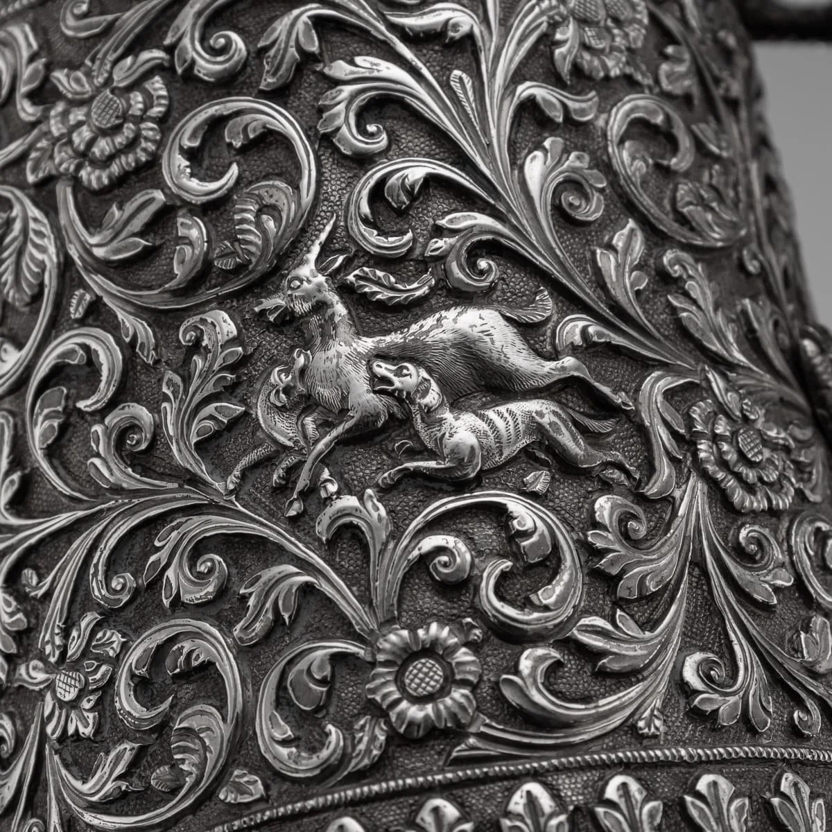 PUSHKINS.COM - A00231 - ANTIQUE 19thC INDIAN KUTCH SOLID SILVER MUG, OOMERSI MAWJI, BHUJ c.1890 -20.jpg