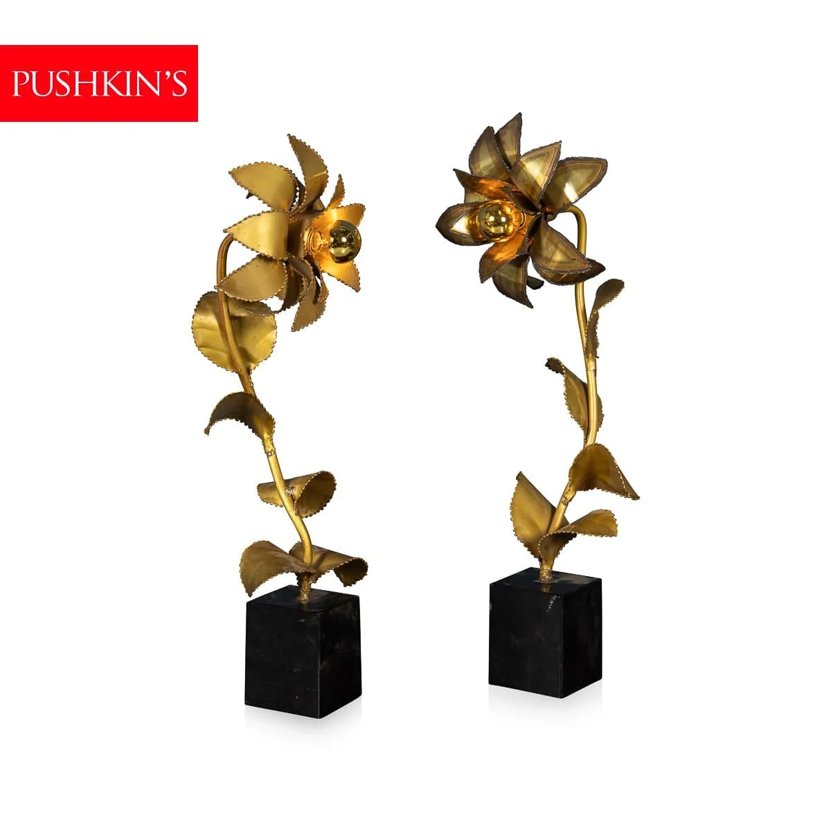 PUSHKINS.COM - B12370 - VINTAGE 20thC FRENCH MATCHED PAIR OF MAISON JANSEN FLORAL TABLE LAMPS c.1970 - 02.jpg