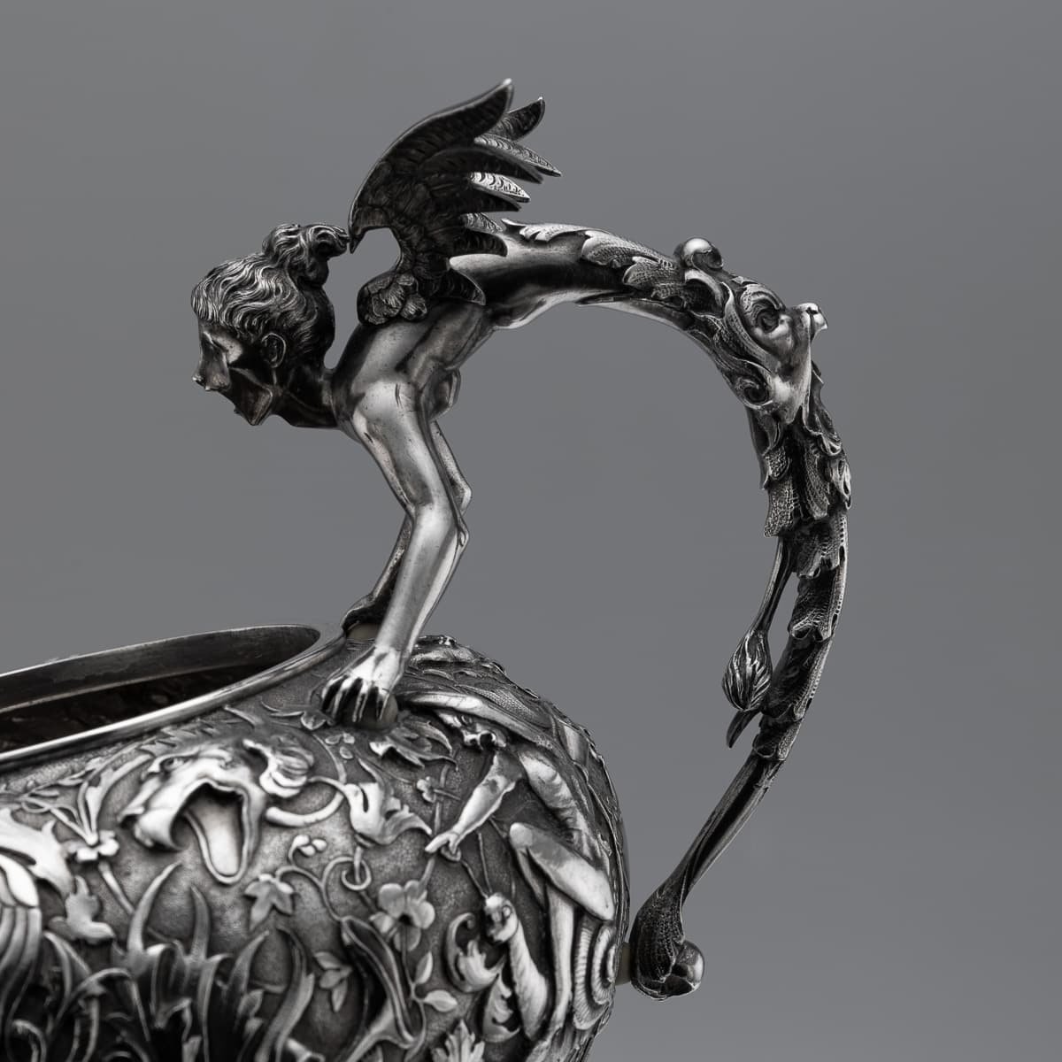 PUSHKINS.COM - A00252 - ANTIQUE 19thC ITALIAN SOLID SILVER THREE PIECE TEA SET BY G.ACCARISI c.1890 - 18.jpg