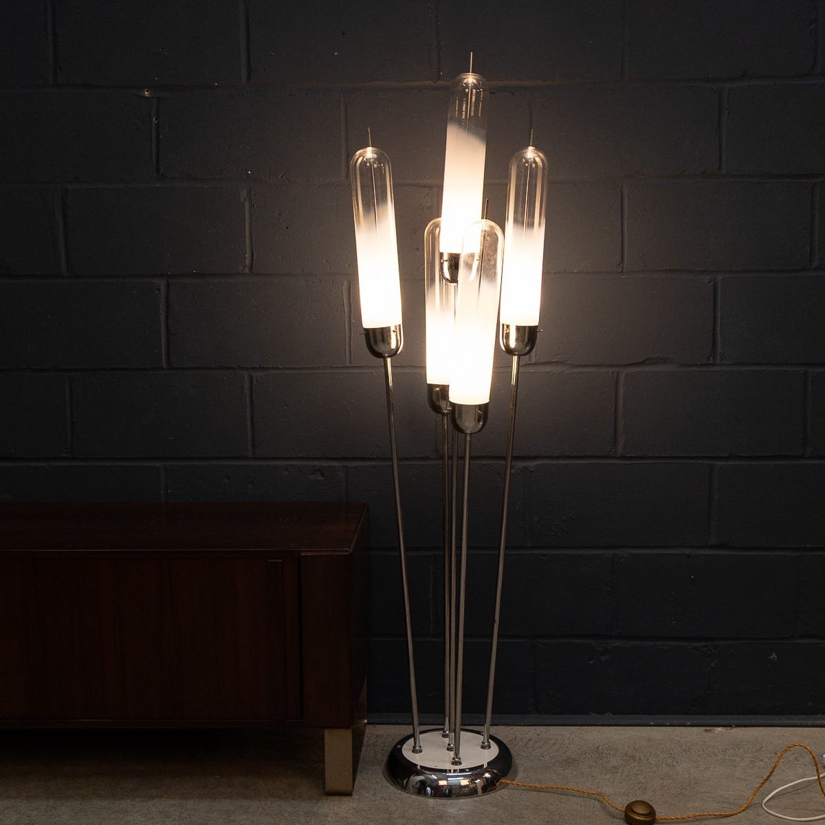 PUSHKINS.COM - B12002 - 20thC ITALIAN FIVE LIGHT MURANO GLASS LAMP BY CARLO NASON FOR MAZZEGA c.1970 - 04.jpg