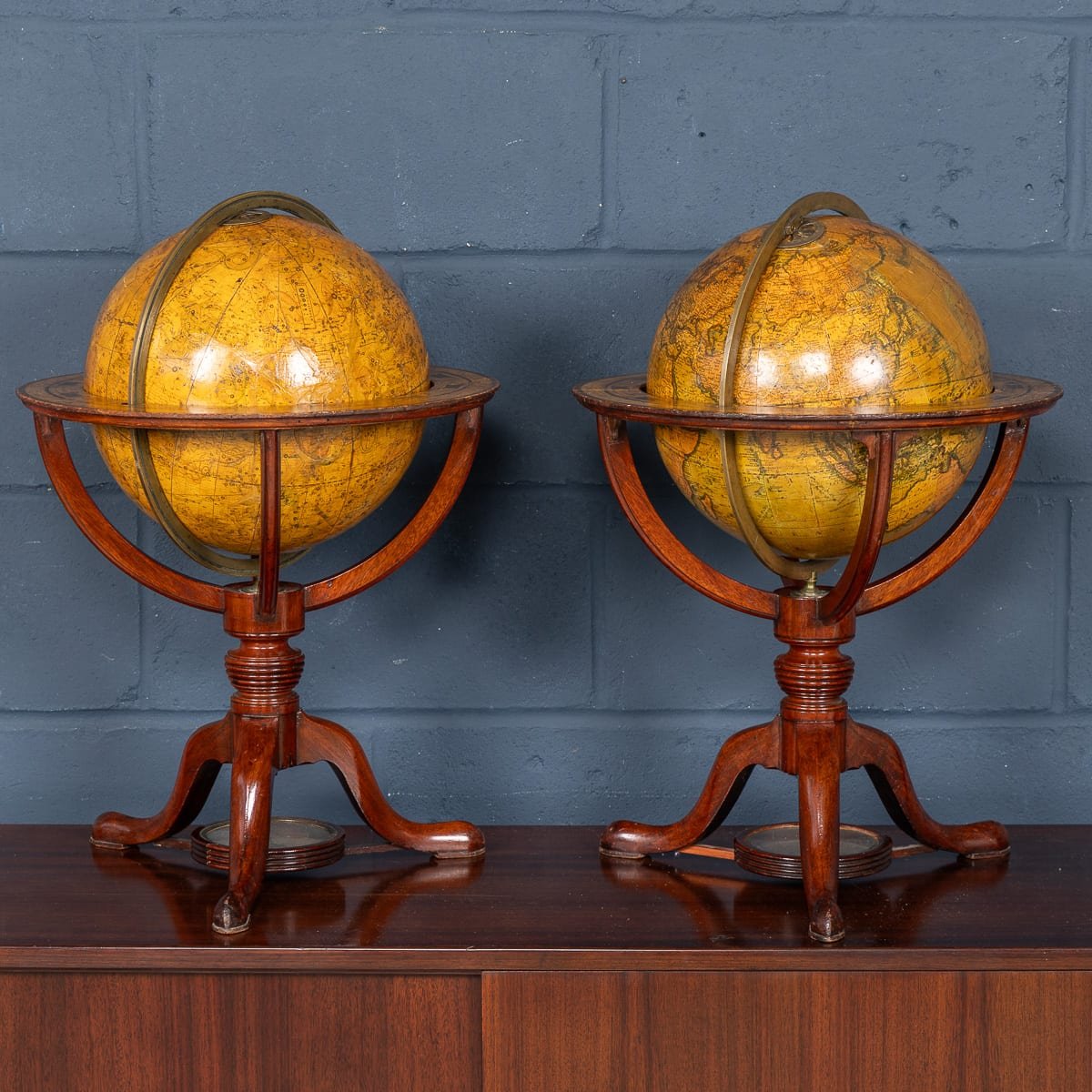 PUSHKINS.COM - B12022 - ANTIQUE 19thC PAIR OF CARY'S 12 INCH TERRESTRIAL & CELESTIAL GLOBES c.1821 - 04.jpg