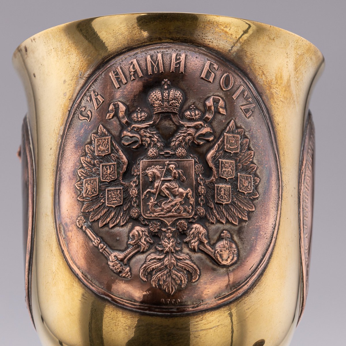 PUSHKINS.COM - A00004 - ANTIQUE 20thC RUSSIAN IMPERIAL WORLD WAR I PAIR OF COMMEMORATIVE GOBLETS - 11.jpg