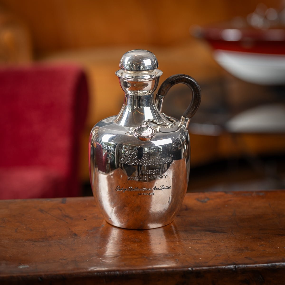 UNUSUAL 20thC ITALIAN SILVER BALLANTINE'S WHISKY DECANTER c.1960 - 03-01.jpg