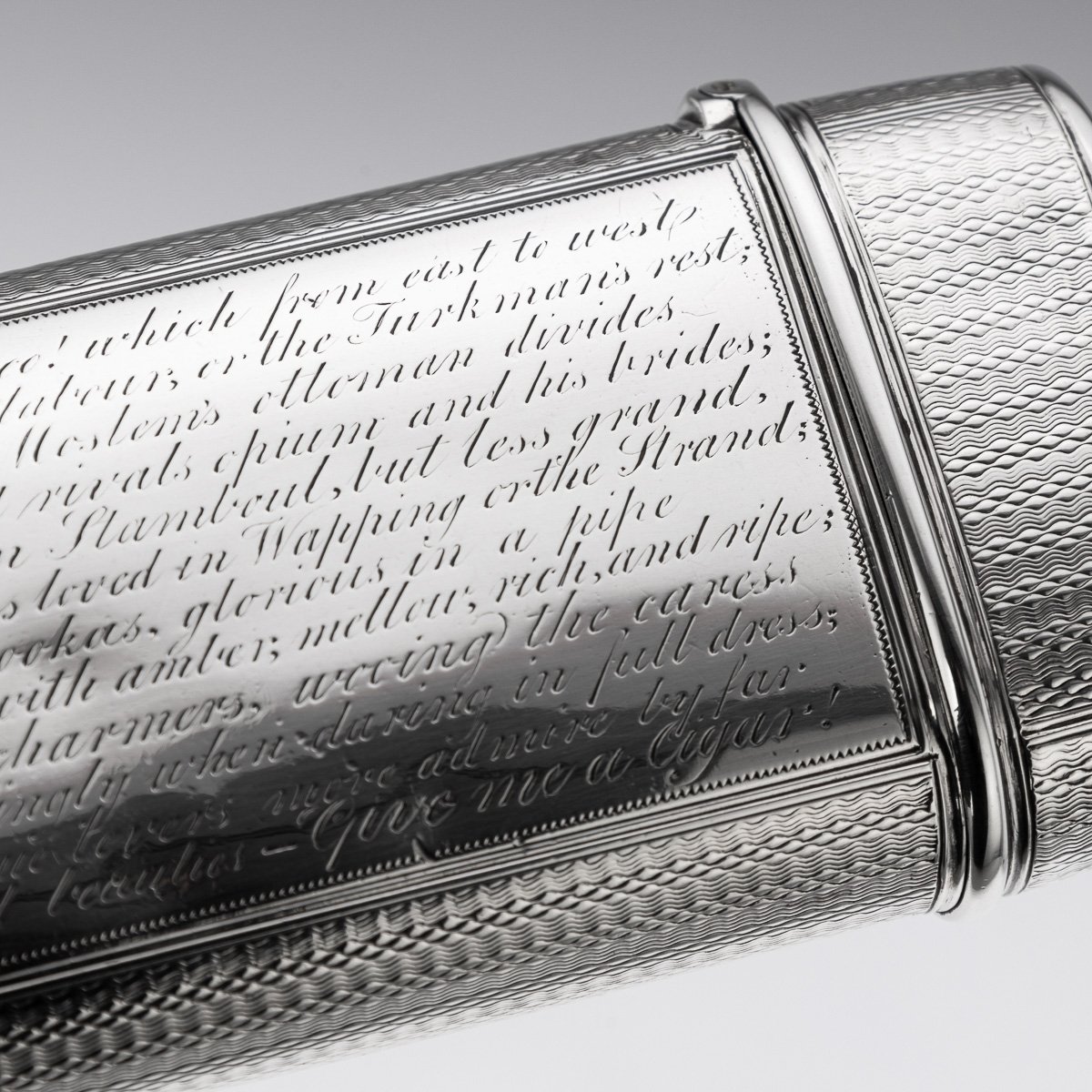PUSHKINS.COM - J11251 - ANTIQUE 19thC VICTORIAN SOLID SILVER CIGAR CASE, JOHN TEARE, LONDON c.1831 - 14.jpg