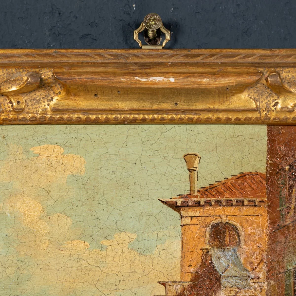 PUSHKINS.COM - B12371 - ANTIQUE 20thC PAIR OF VENETIAN CANAL SCENE OIL PAINTINGS BY ALDO GROSSI, ITALY - 09.jpg
