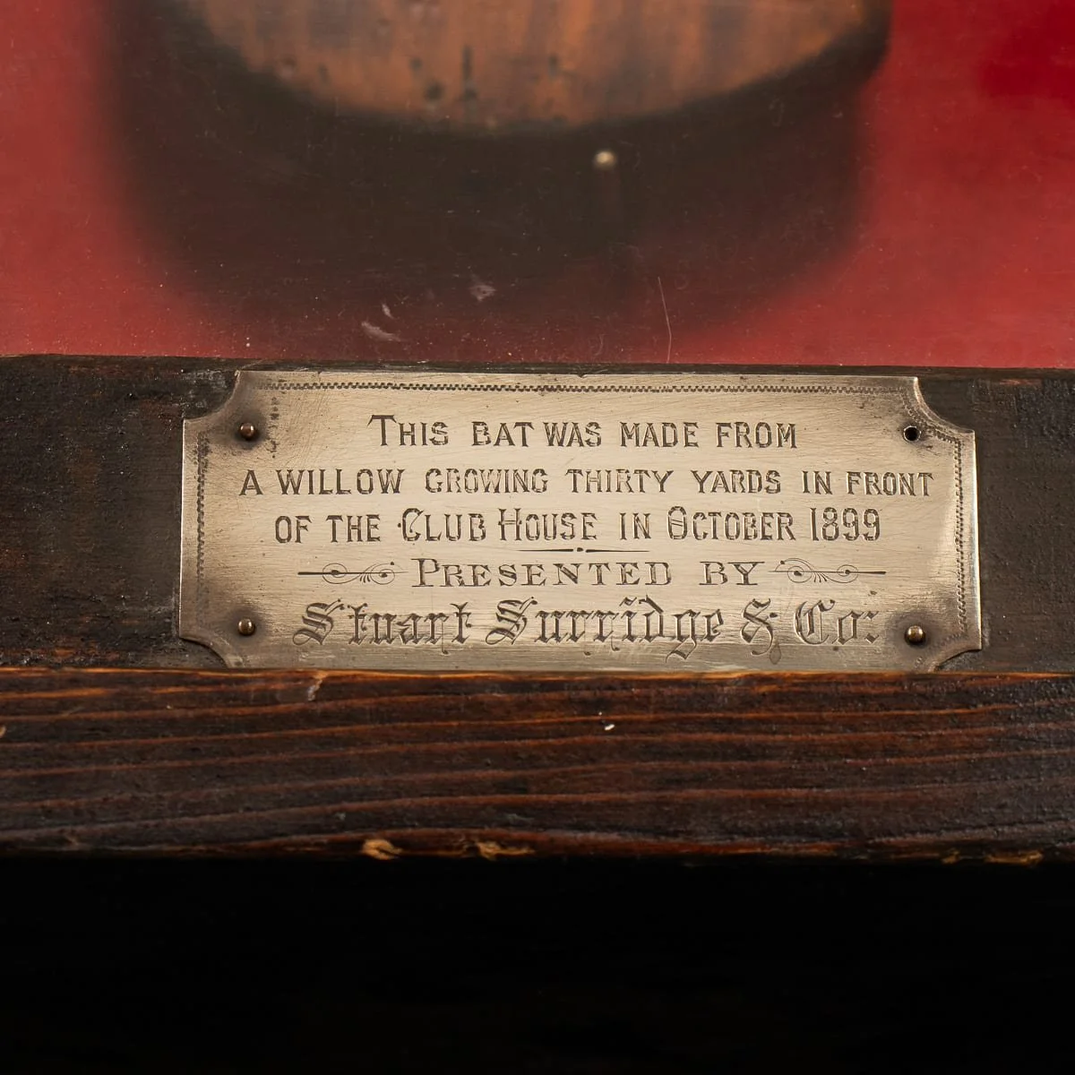 PUSHKINS.COM - B12775 - ANTIQUE 19thC VICTORIAN WILLOW CRICKET BAT,  BY STUART SURRIDGE & CO c.1899 - 08.jpg