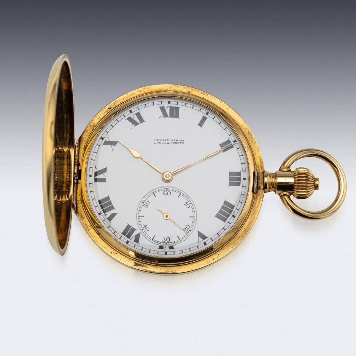 PUSHKINS.COM - C171026 - ANTIQUE 20thC SWISS 18K GOLD ULYSSE NARDIN LOCLE & GENÈVE POCKET WATCH - 04.jpg