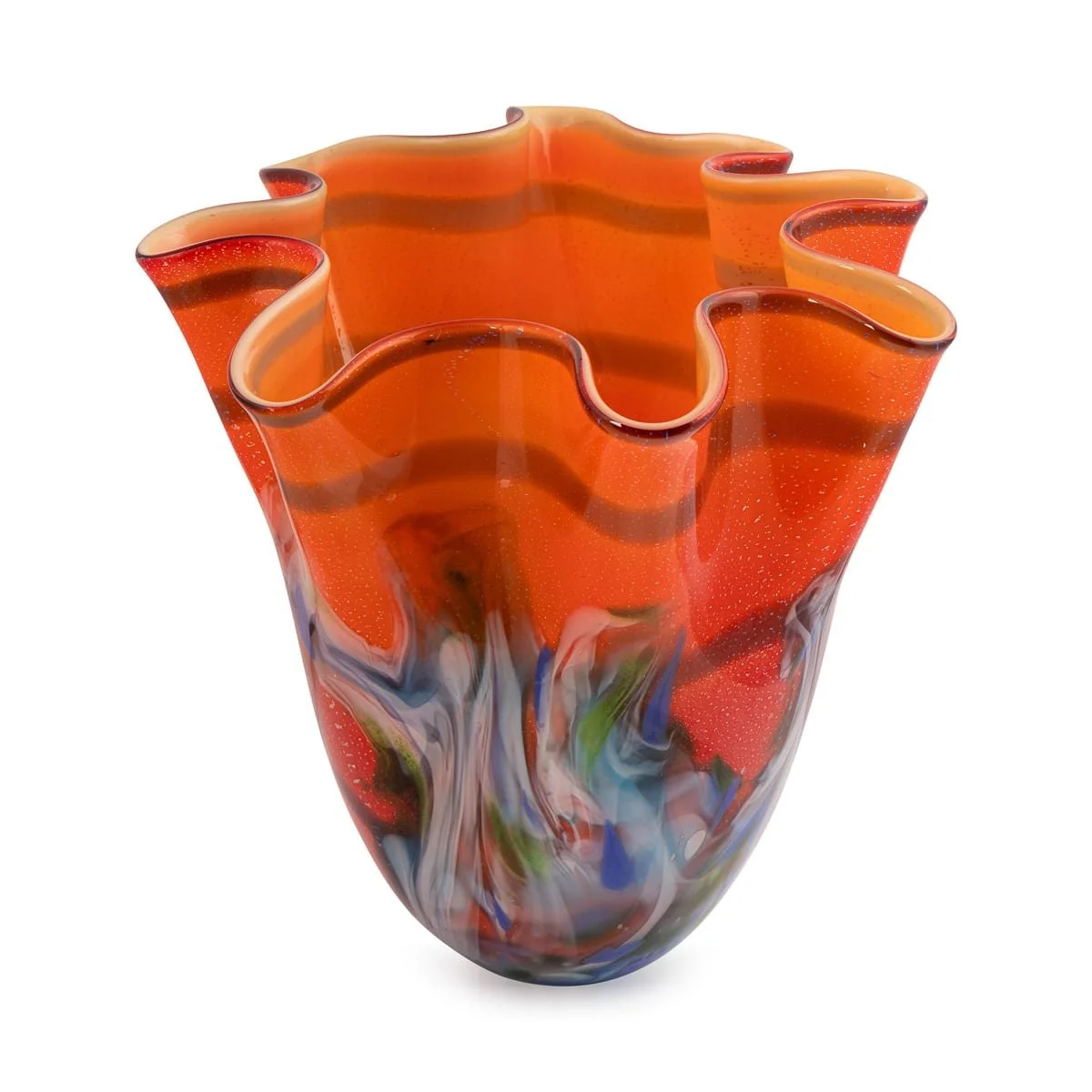PUSHKINS.COM - B11834 - VINTAGE 20thC ITALIAN HAND BLOWN GLASS VASE, MADE IN MURANO - 06.jpg