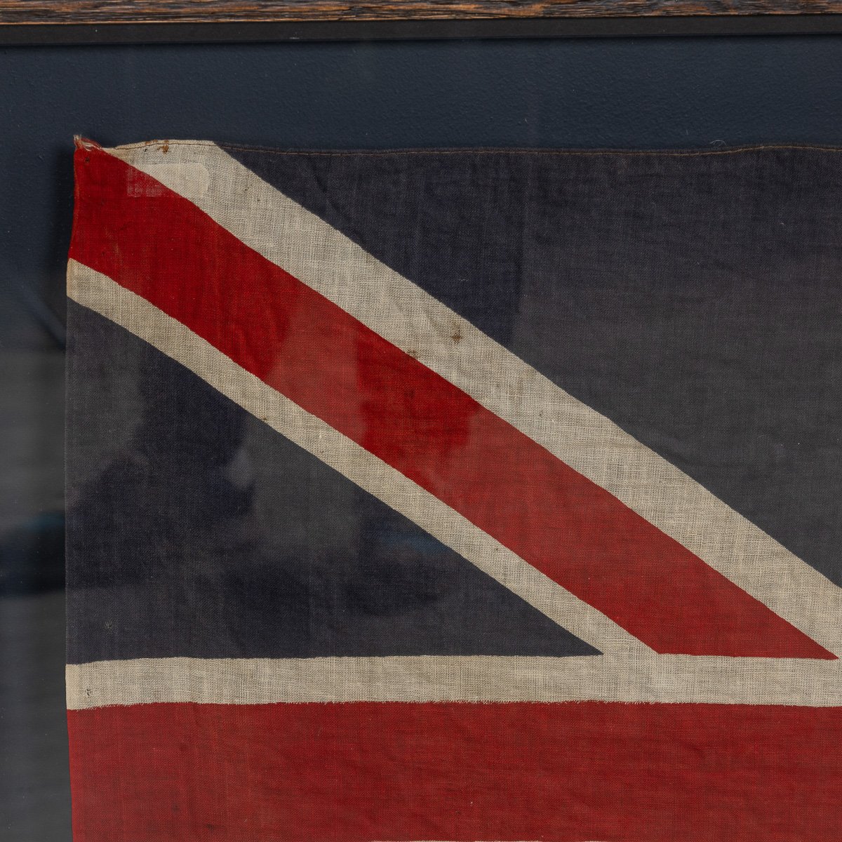 PUSHKINS.COM - D11341 - VINTAGE 20thC GLASS TO GLASS FRAMED UNION FLAG c.1940 - 08.jpg