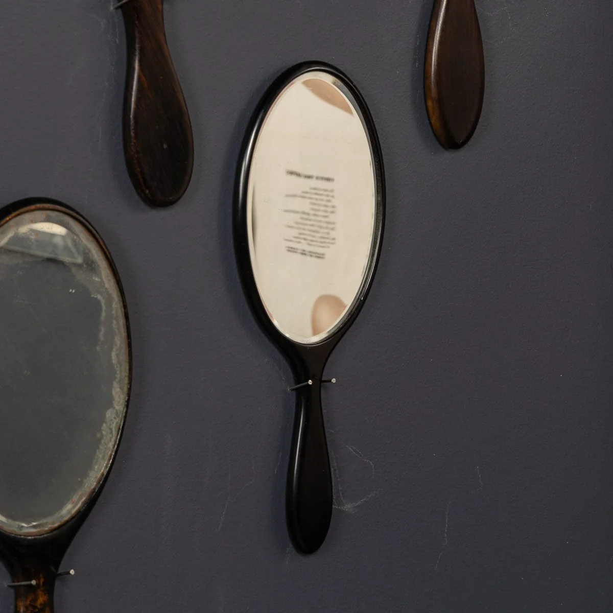 PUSHKINS.COM - Z12122 - ANTIQUE 19thC COLLECTION OF TWENTY FIVE WOODEN HAND MIRRORS - 18.jpg