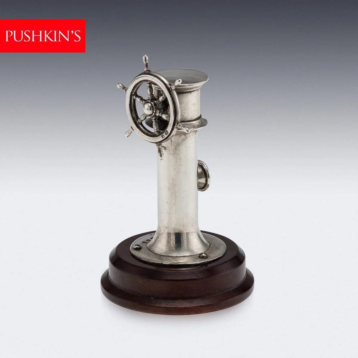 PUSHKINS.COM - J11903 - VINTAGE 20thC ENGLISH SOLID SILVER 'CAPTAINS WHEEL' CIGAR CUTTER c.1929 - 02.jpg