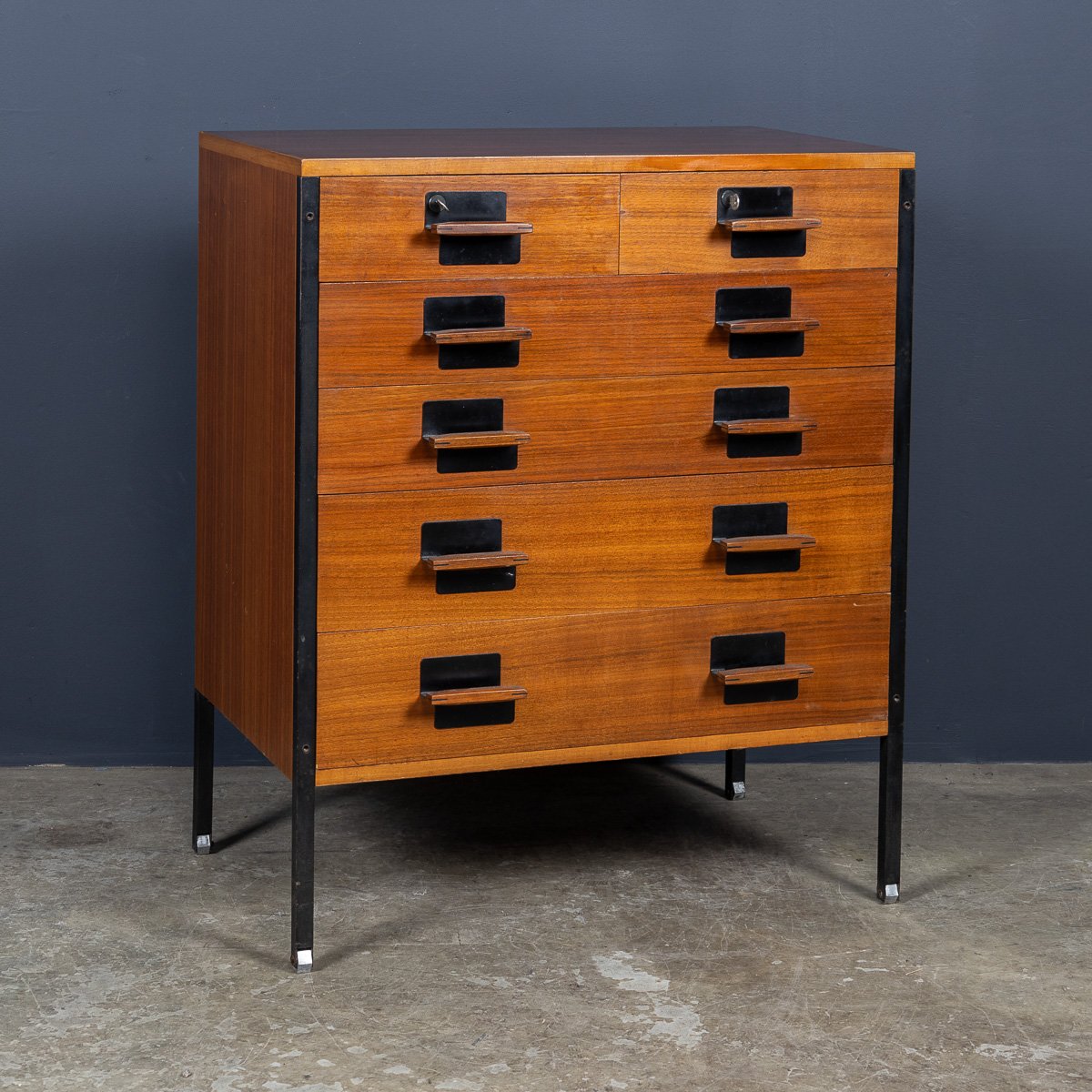 PUSHKINS.COM - D11122 - VINTAGE 20thC ITALIAN CHEST OF DRAWERS BY ICO PARISI FOR MIM ROMA c.1950 - 03.jpg