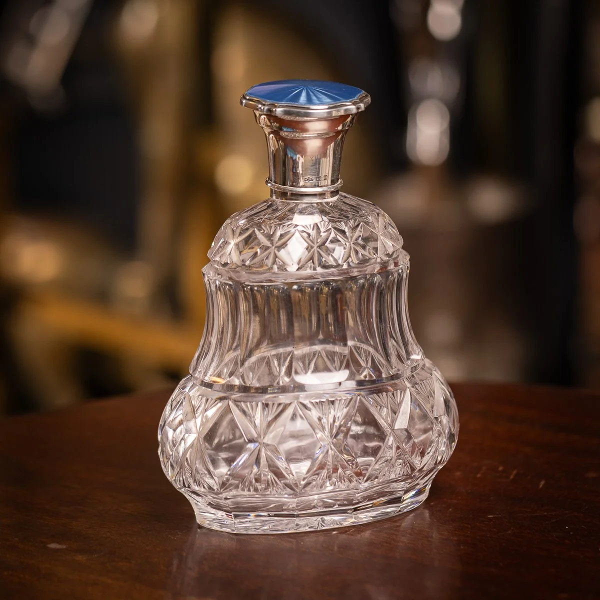 PUSHKINS.COM - Z12165 - ANTIQUE 19thC REGENCY SOLID SILVER & CUT GLASS SCENT BOTTLE, LONDON c.1812 - 03.jpg