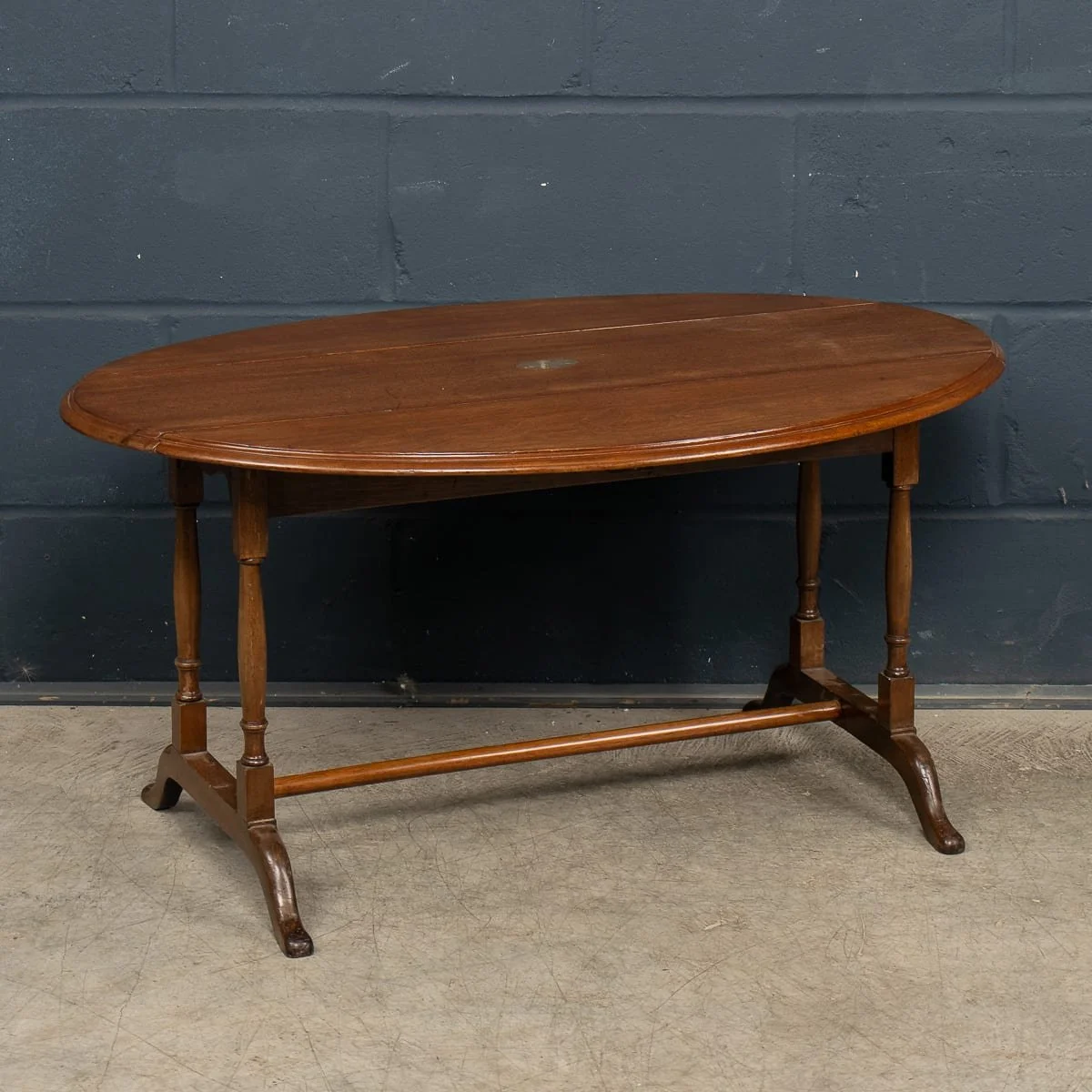 PUSHKINS.COM - B12783c - ANTIQUE 19thC MAHOGANY TABLE WITH QUEEN VICTORIA'S HMY ALBERTA YACHT WOOD c.1850 - 03.jpg