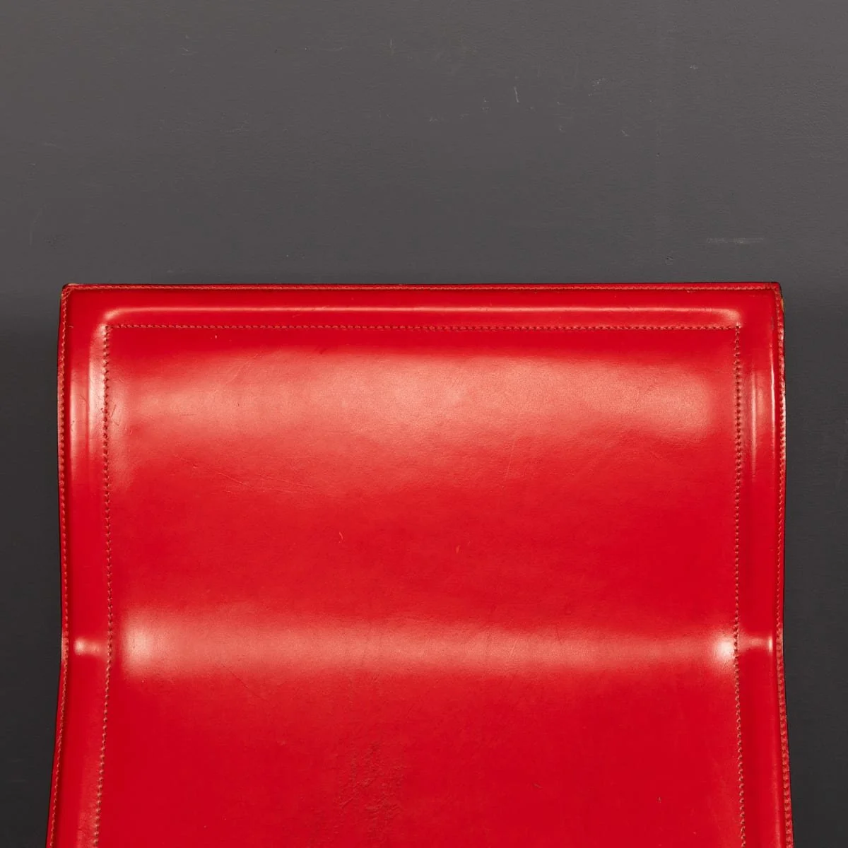 PUSHKINS.COM - Z12097 - 20thC ITALIAN RED LEATHER CHAIR BY TOUSSAINT & ANGELONI FOR MATTEO GRASSI c.1970 - 08.jpg