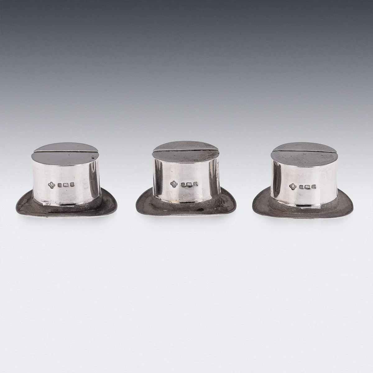 PUSHKINS.COM - J12131 - SUPERB 20thC SET OF SIX SOLID SILVER MENU HOLDERS, ASPREY & CO c.1990 - 07.jpg