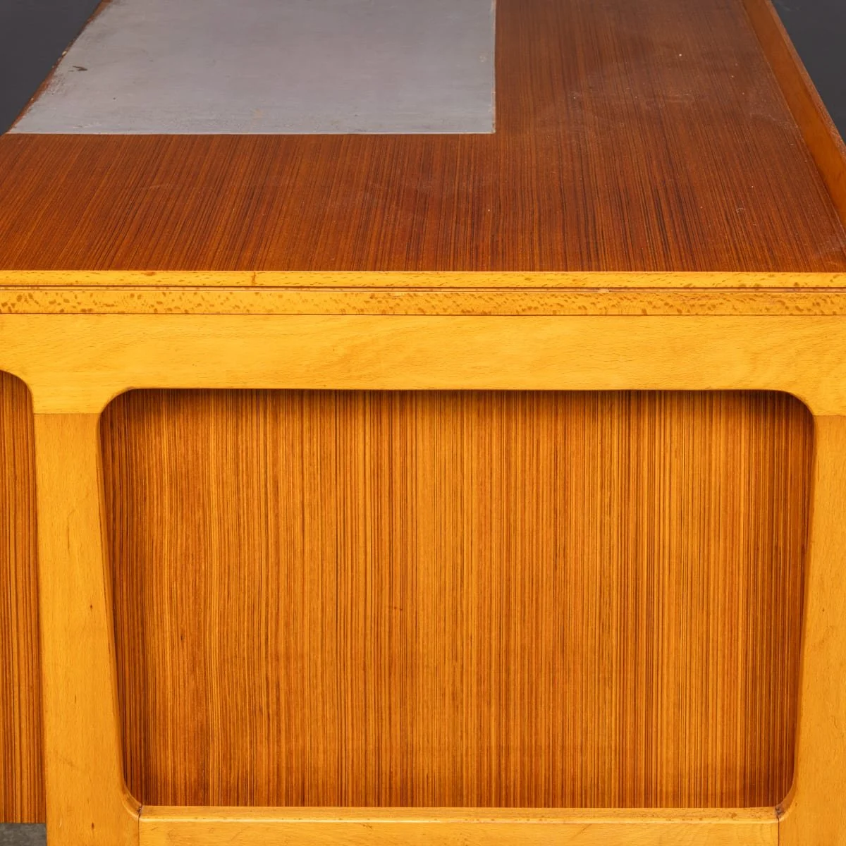 PUSHKINS.COM - Z12398 - VINTAGE 20thC BEECH AND TEAK OFFICE : STUDY DESK c.1960 - 21.jpg