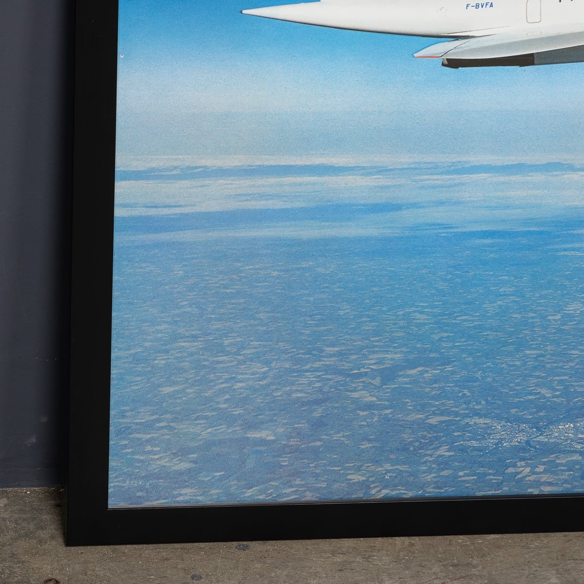 PUSHKINS.COM - VINTAGE 20thC FRAMED POSTER OF AN AIR FRANCE CONCORDE c.1980 - 1201.jpg