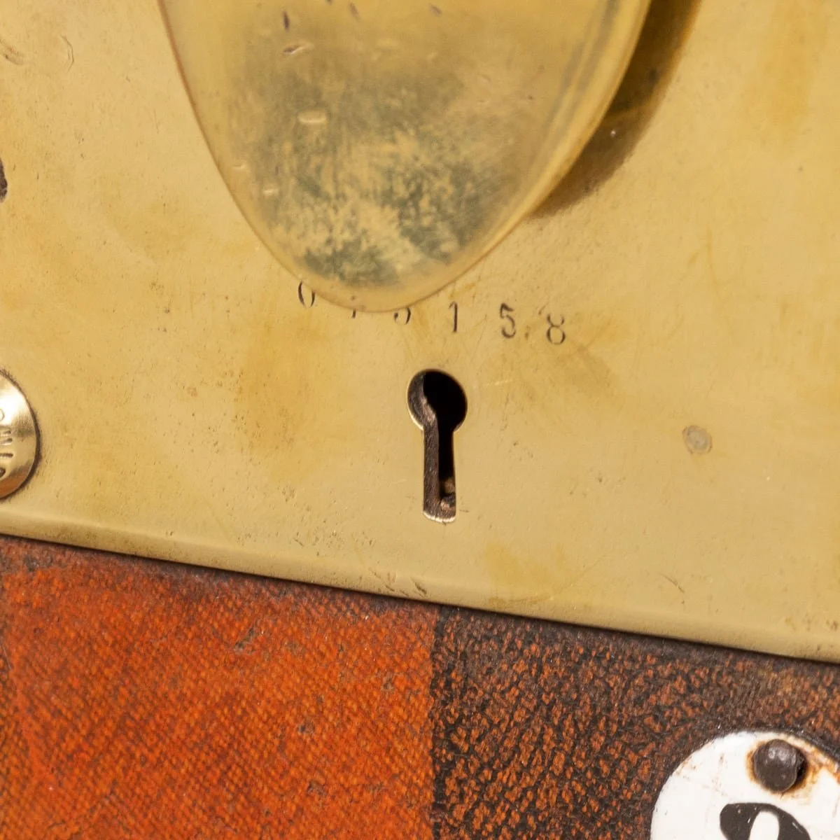 PUSHKIN'S - ANTIQUE 20thC LOUIS VUITTON %22MALLE HAUTE%22 TRUNK IN ORANGE VUITTONITE CANVAS, FRANCE c.1900 - 15.jpg