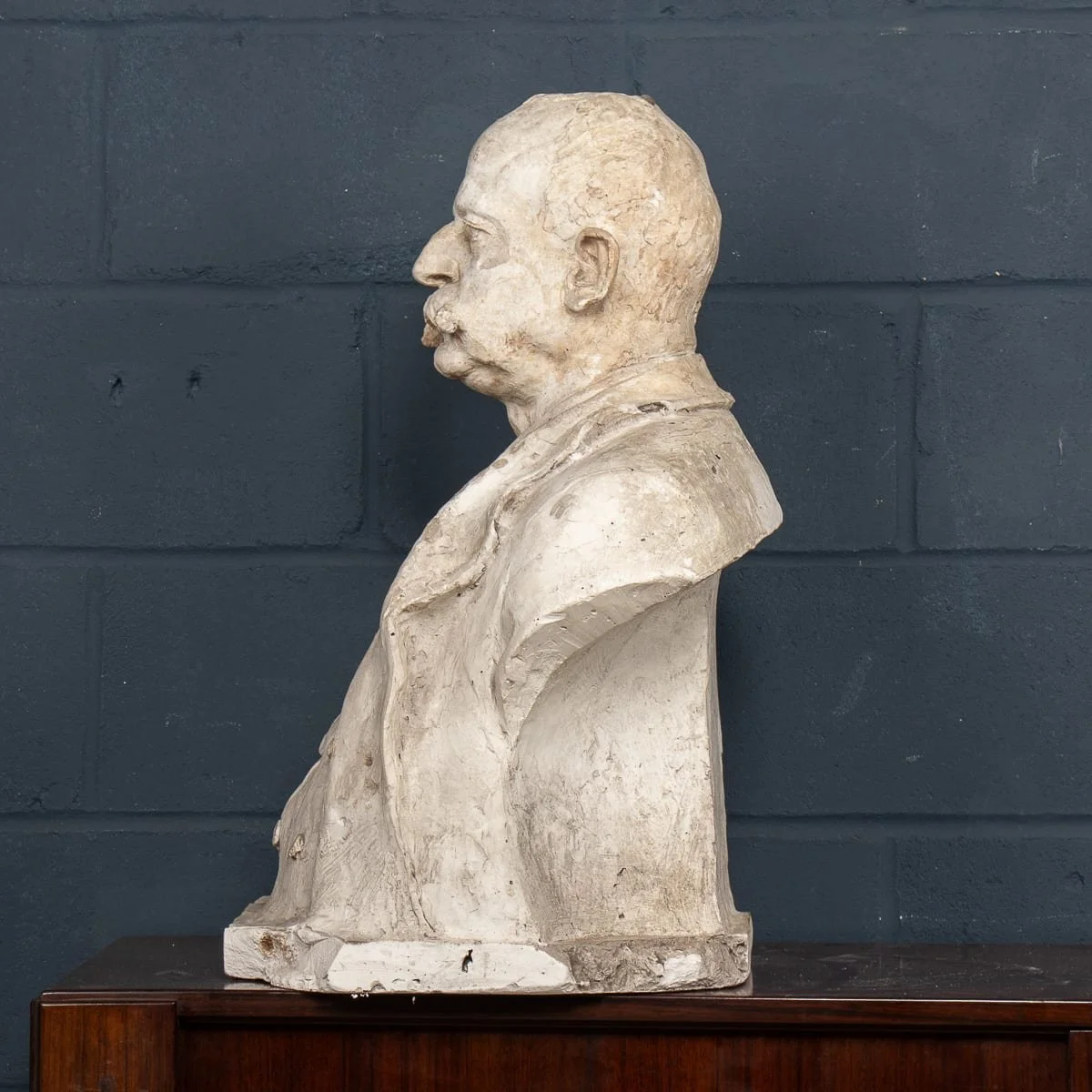 PUSHKINS.COM - B12781d - ANTIQUE 20thC ITALIAN PLASTER PORTRAIT BUST ATTRIBUTED TO RICCARDO SECCHI - 05.jpg