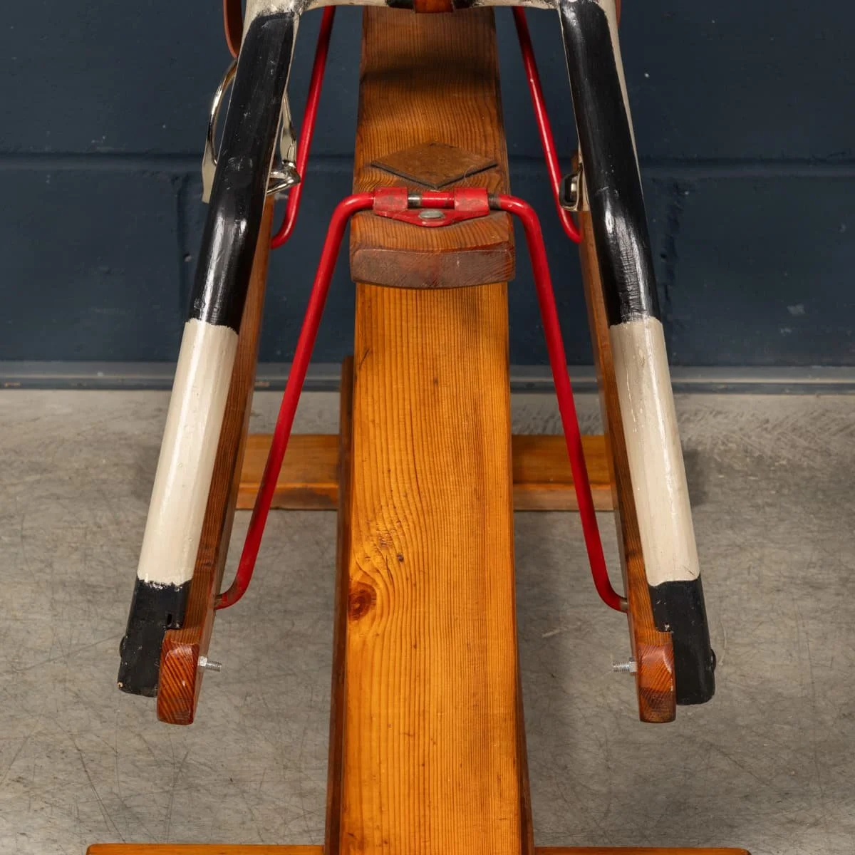 PUSHKINS.COM - B12323d - VINTAGE 20thC WOODEN CHILDS ROCKING HORSE BY COLLINSON, ENGLAND c.1930 - 24.jpg