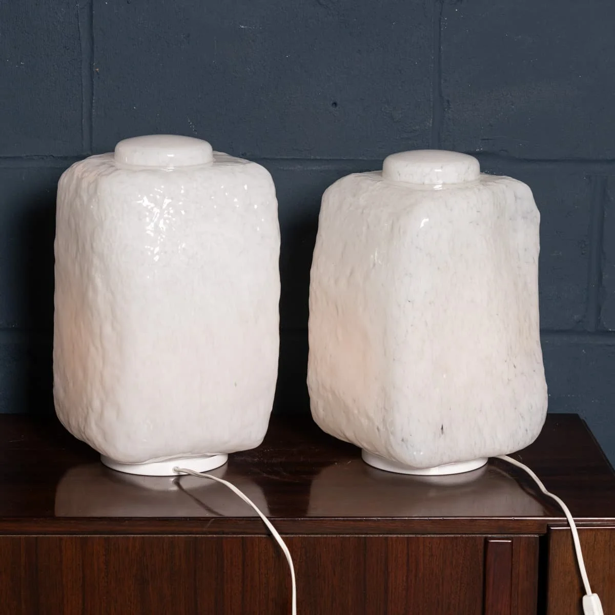 PUSHKINS.COM - B12358 - CONTEMPORARY 21stC PAIR OF MURANO GLASS TABLE LAMPS OF RECENT PRODUCTION, ITALY - 06.jpg