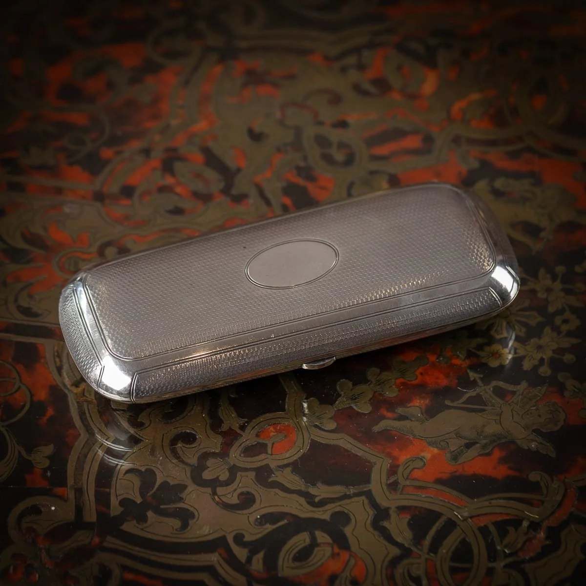PUSHKINS.COM - J11497 - ANTIQUE 19thC VICTORIAN SOLID SILVER CIGAR CASE, HENRY WILLIAM DEE c.1877 - 03.jpg