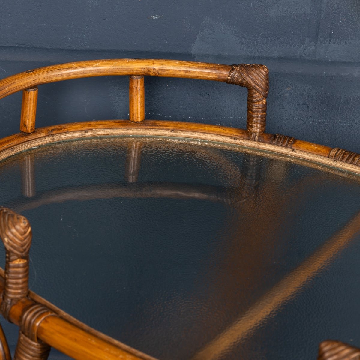 PUSHKIN'S - 20thC ITALIAN BAMBOO DRINKS TROLLEY c.1970 - 13.jpg