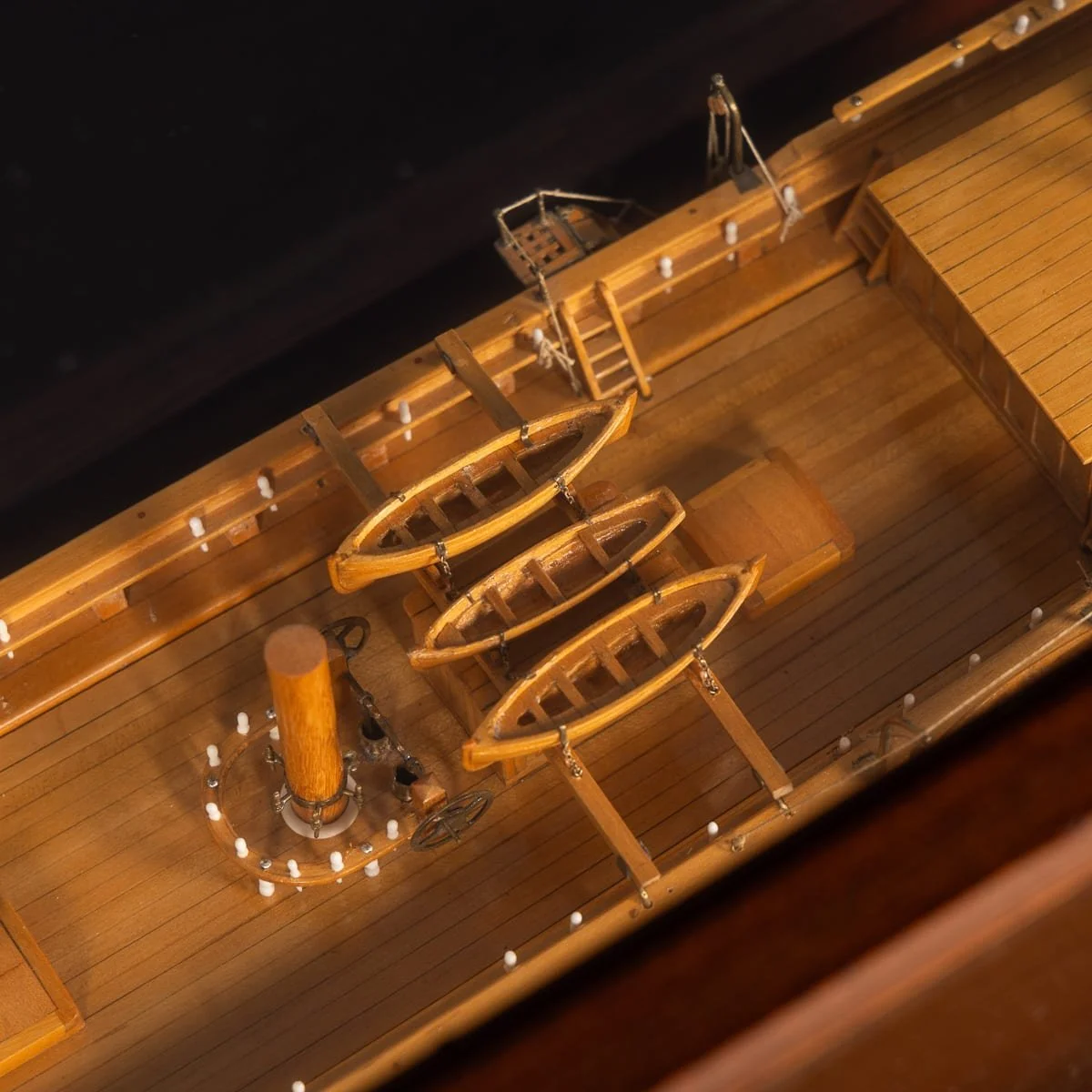 PUSHKINS.COM - B11858 - 20thC MARITIME CLUB HOUSE CASED PLANKED & FRAMED SHIP MODEL BY A. KAUSEN c.1934 - 18.jpg