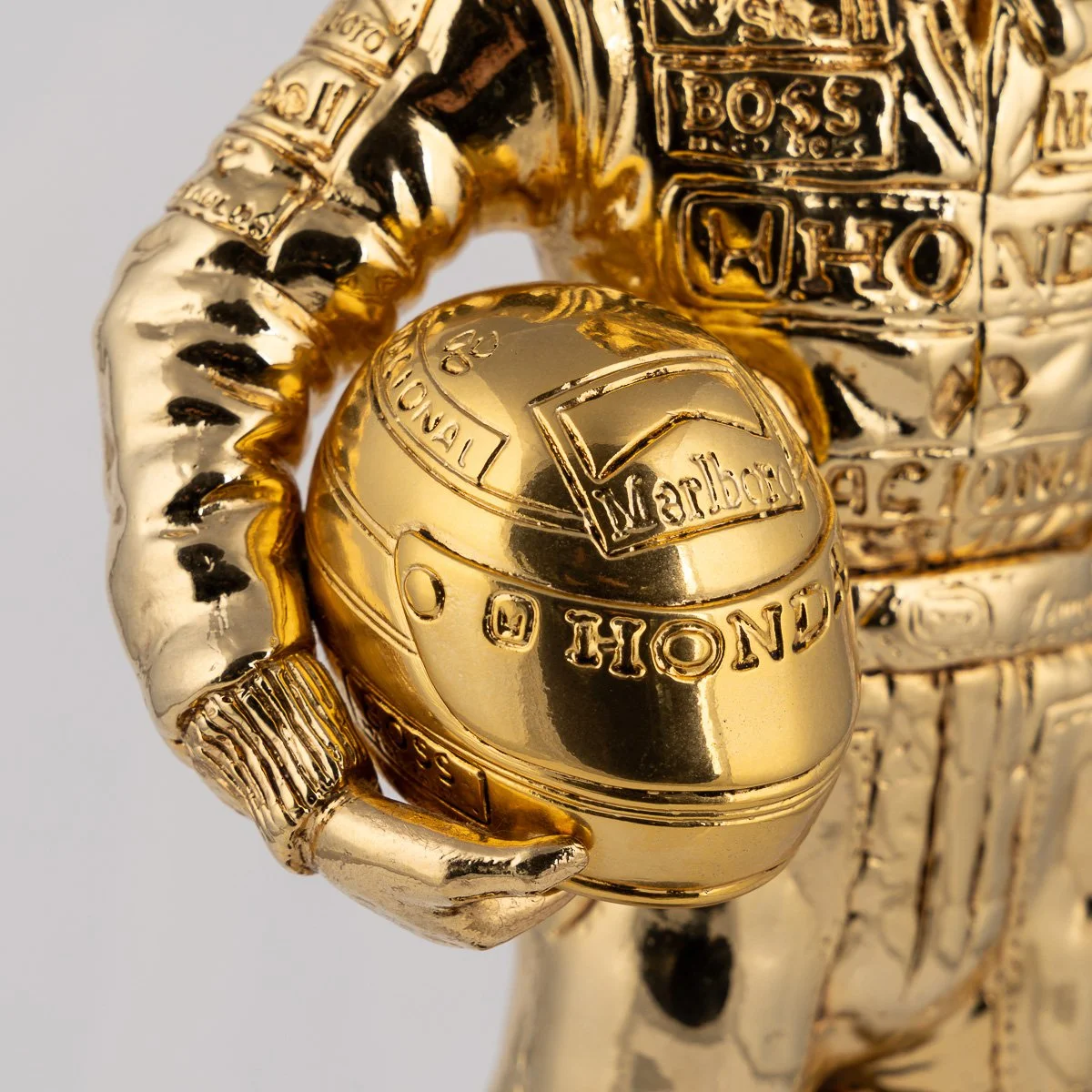 PUSHKINS.COM - C11908 - 21stC AYRTON SENNA 24K GOLD PLATED SOLID SILVER F1 TROPHY STATUE c.2014 - 13.jpg