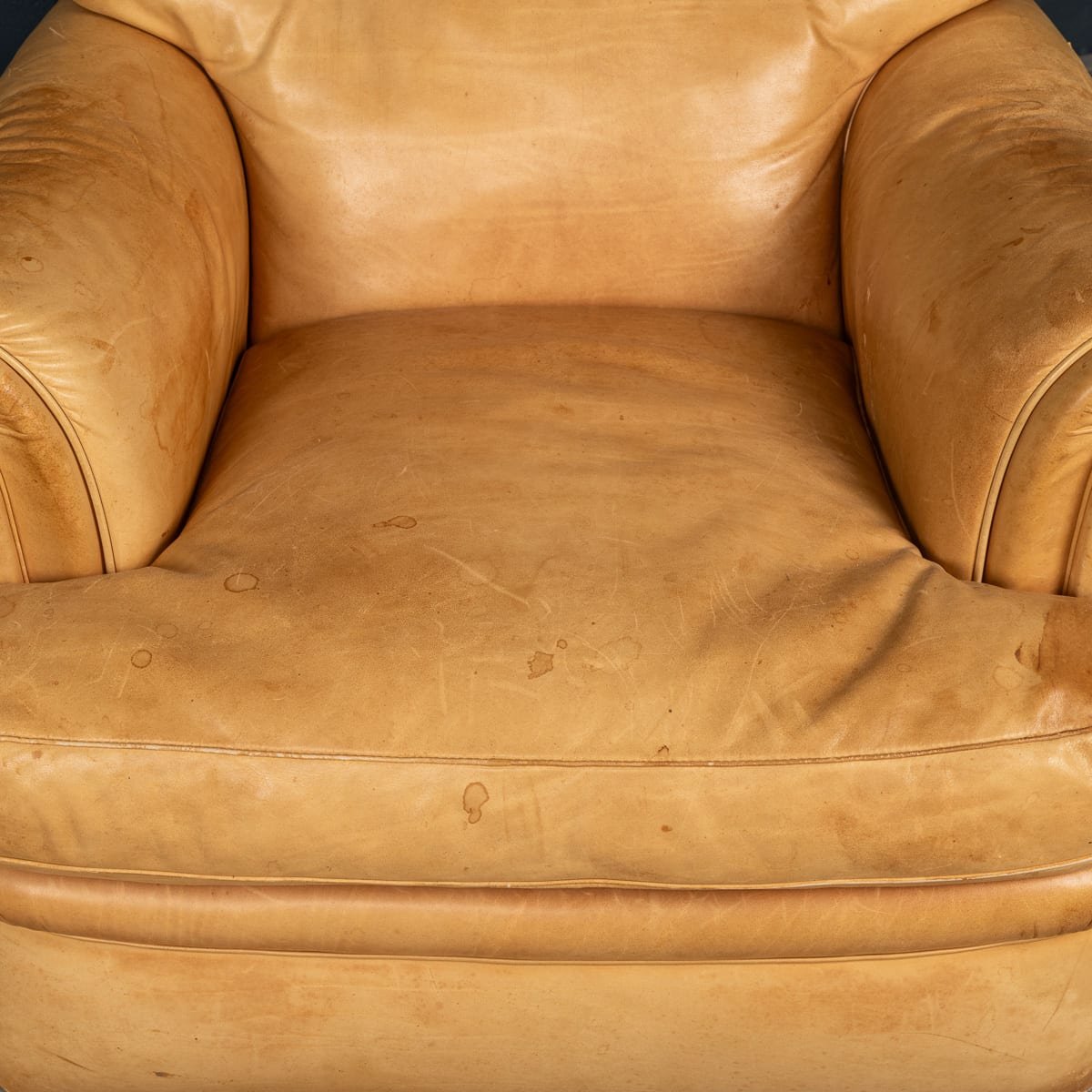 PUSHKINS.COM - B11842 - VINTAGE 20thC ITALIAN PAIR OF TAN LEATHER ARMCHAIRS BY POLTRONA FRAU c.1970 - 19.jpg