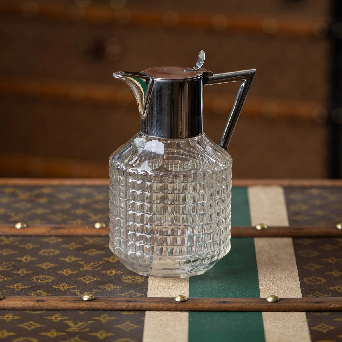 PUSHKINS.COM - D11670 - ANTIQUE 19thC GERMAN SILVER PLATED & CUT GLASS CLARET JUG BY WMF - 14.jpg