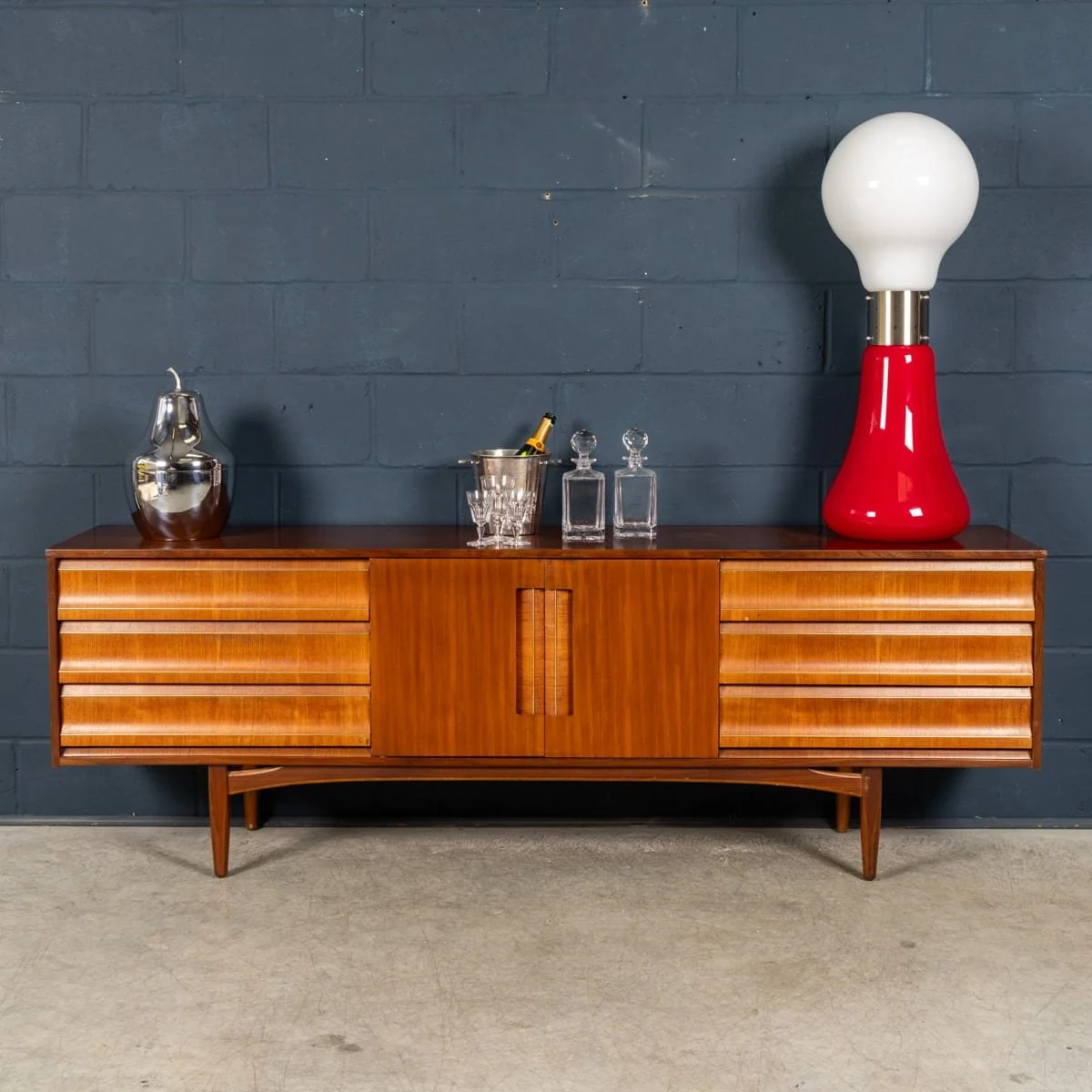 PUSHKINS.COM - B12268 - VINTAGE 20thC ENGLISH TEAK SIDEBOARD BY ELLIOTS OF NEWBURY c.1960 - 04.jpg