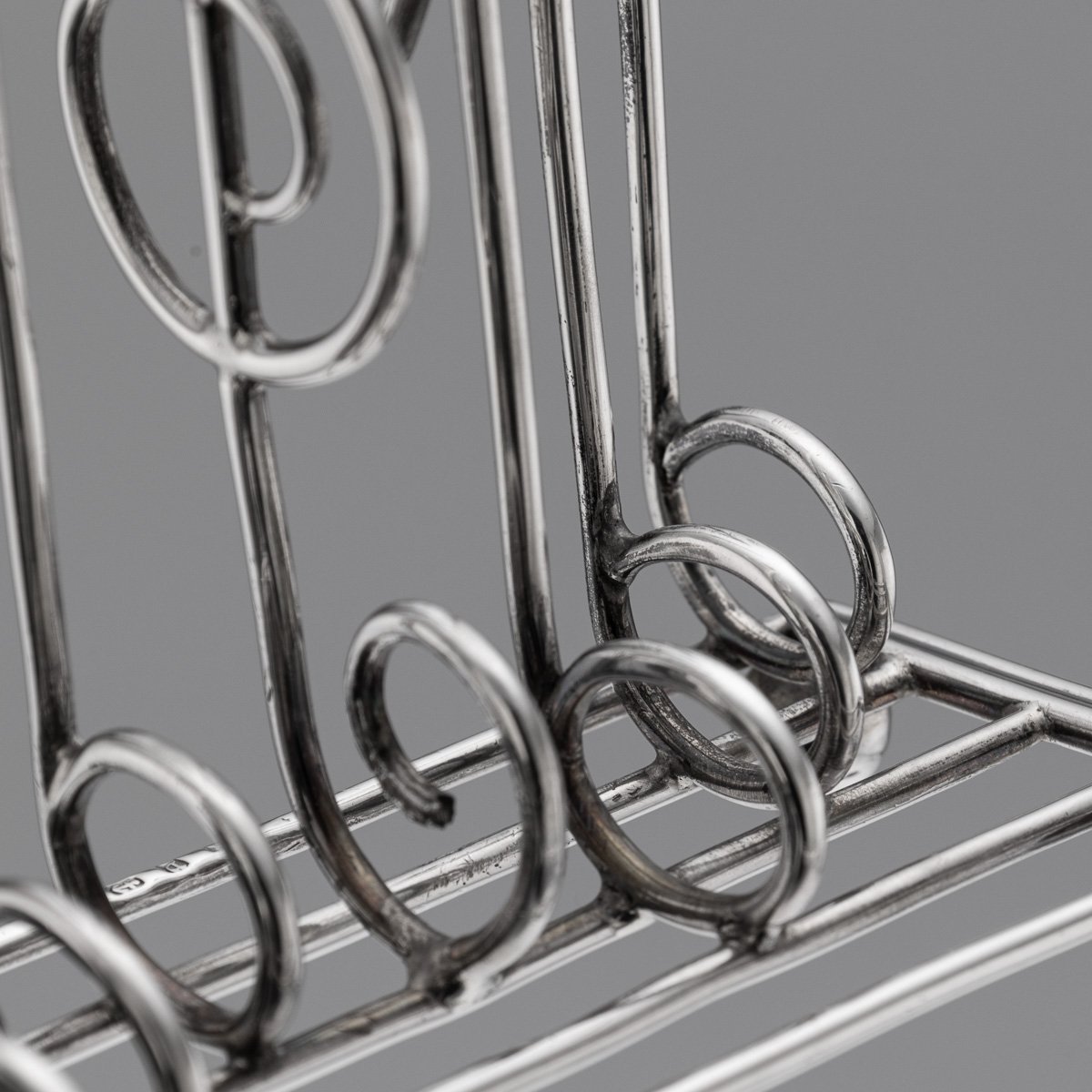 PUSHKINS.COM - J12494 - ANTIQUE 19thC VICTORIAN NOVELTY SOLID SILVER MUSICAL TOAST RACK c.1881 -  10.jpg