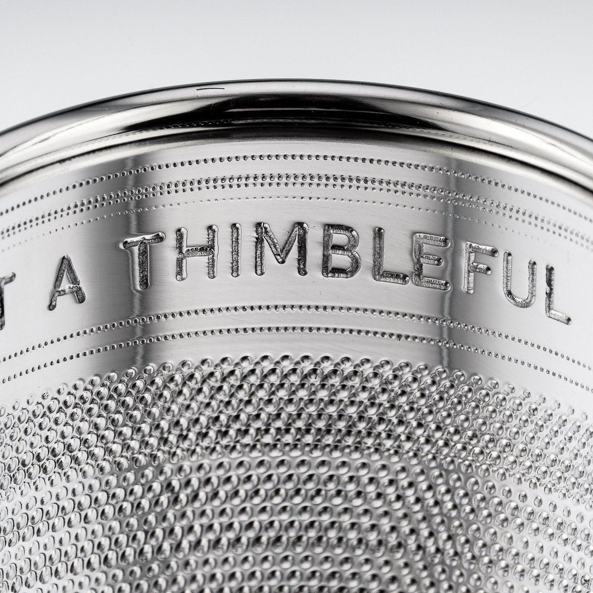 PUSHKINS.COM - A8855 - PAIR OF MID 20thC ENGLISH SILVER PLATED 'JUST A THIMBLEFUL' BEAKERS c.1950 - 10.jpg