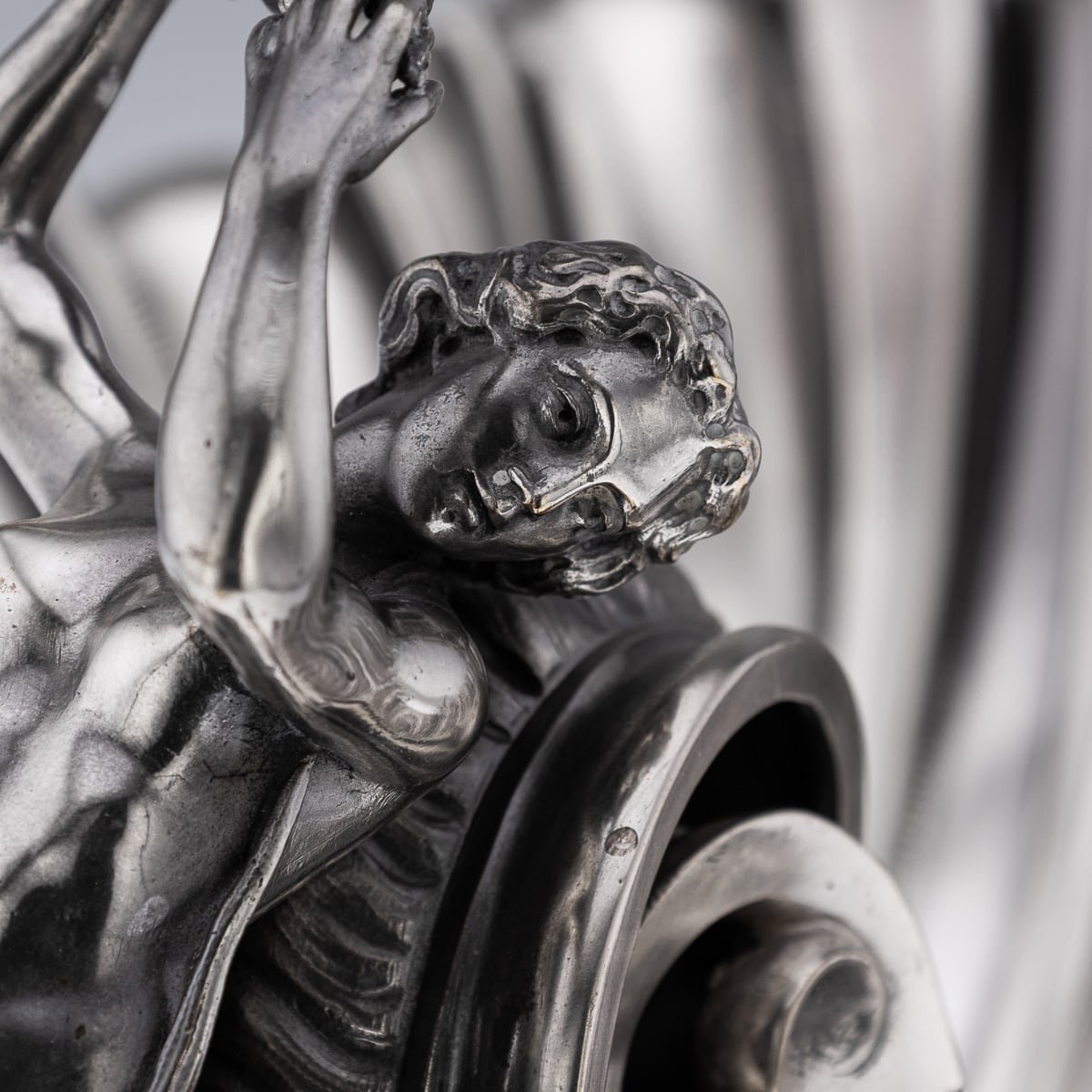 PUSHKIN'S - ANTIQUE 19thC FRENCH SILVER PLATE HIPPOCAMPI, MERMAID & SHELL CENTERPIECE c.1890 - 10.jpg