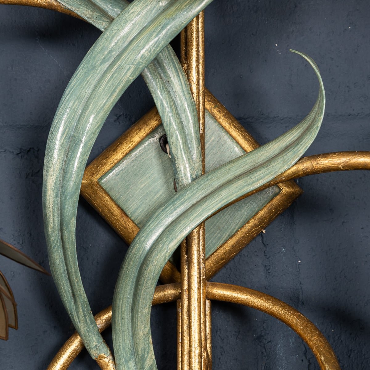 PUSHKINS.COM - VINTAGE 20thC PAIR OF ITALIAN NATURALISTIC WALL SCONCES c.1970 - 1206.jpg