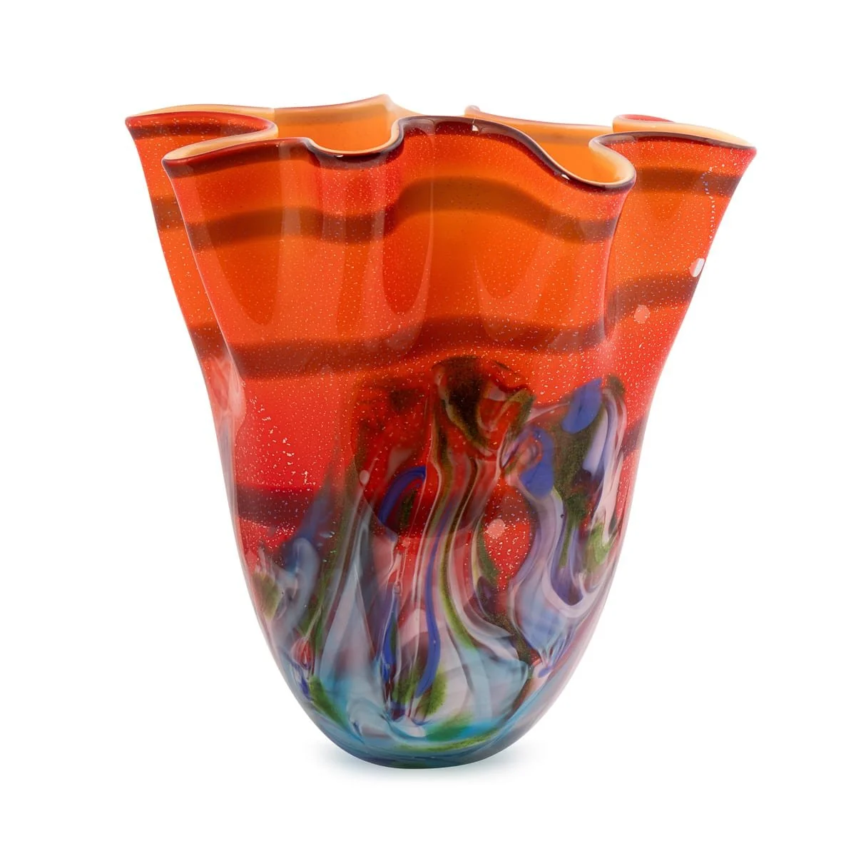 PUSHKINS.COM - B11834 - VINTAGE 20thC ITALIAN HAND BLOWN GLASS VASE, MADE IN MURANO - 08.jpg